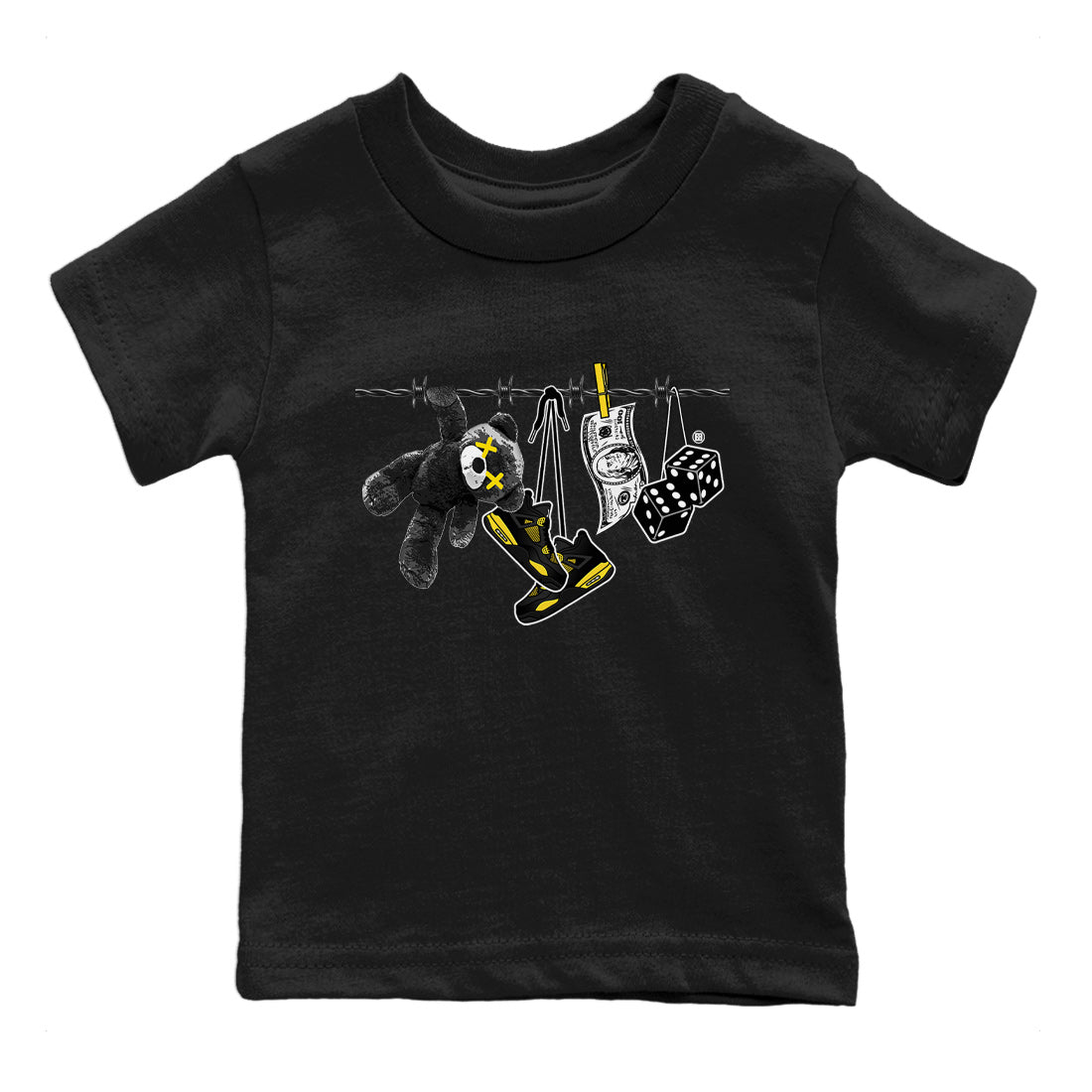 Clothesline Kids Tops - Air Jordan 4 Thunder