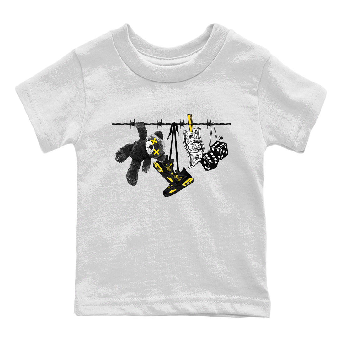 Clothesline Kids Tops - Air Jordan 4 Thunder