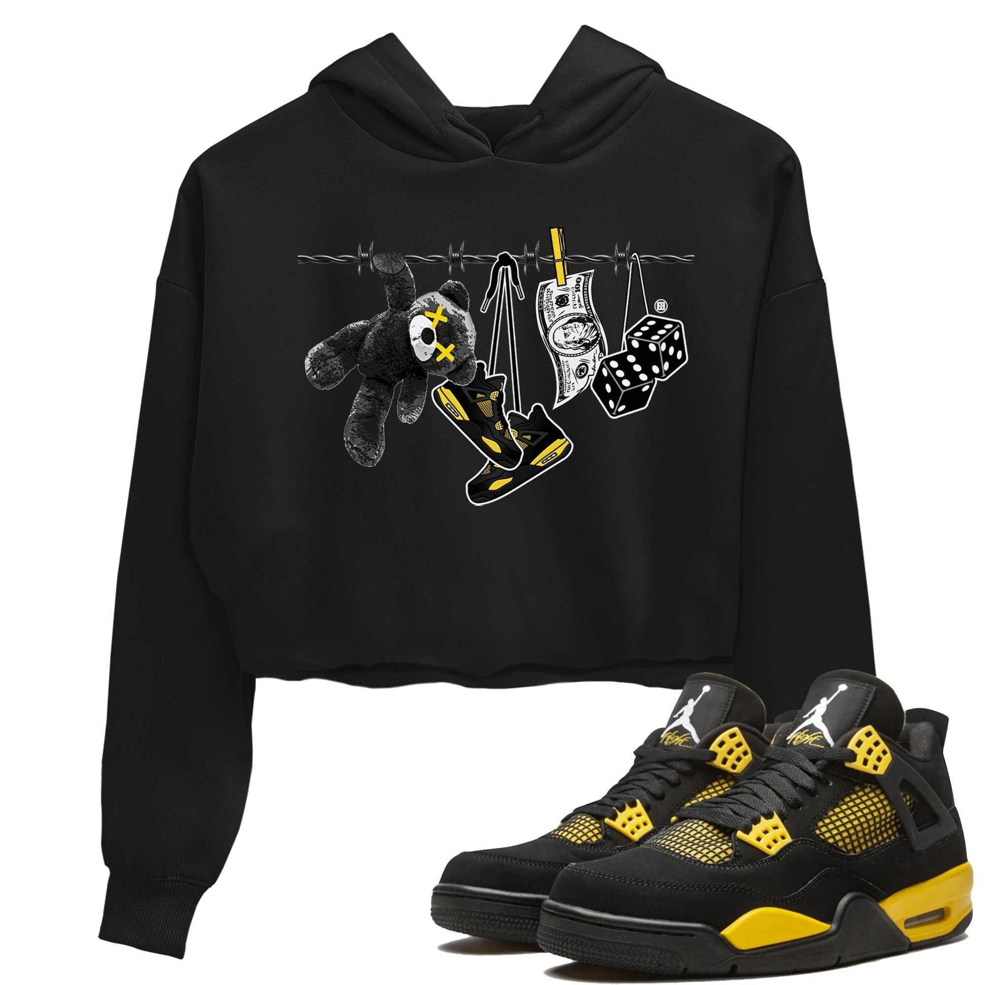 Clothesline Women's Tops - Air Jordan 4 Thunder