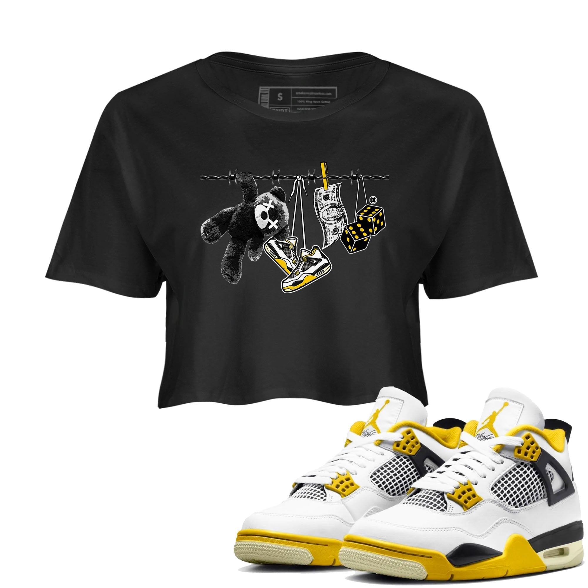 Clothesline snkmatch Women's Top - Air Jordan 4 Vivid Sulfur