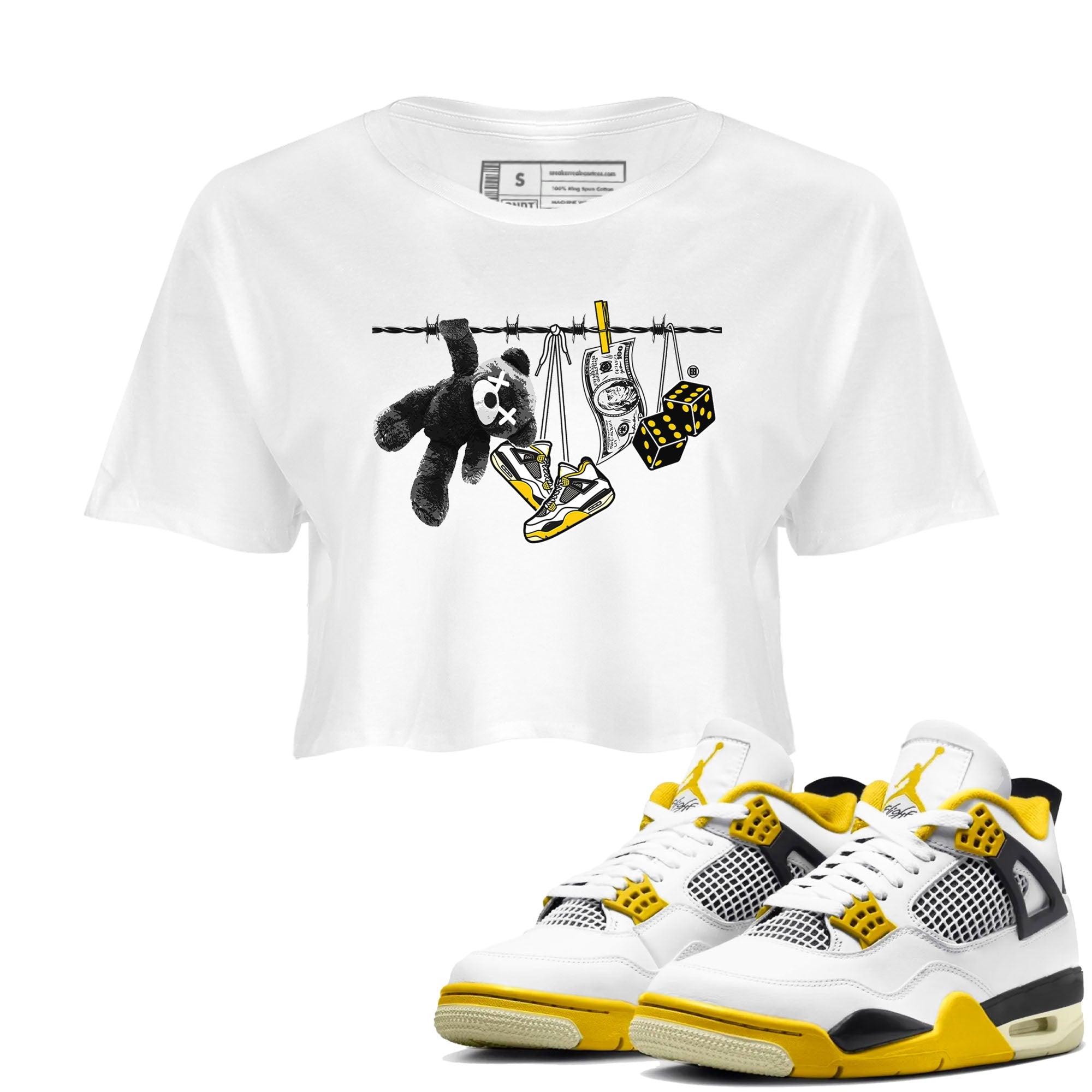 Clothesline snkmatch Women's Top - Air Jordan 4 Vivid Sulfur