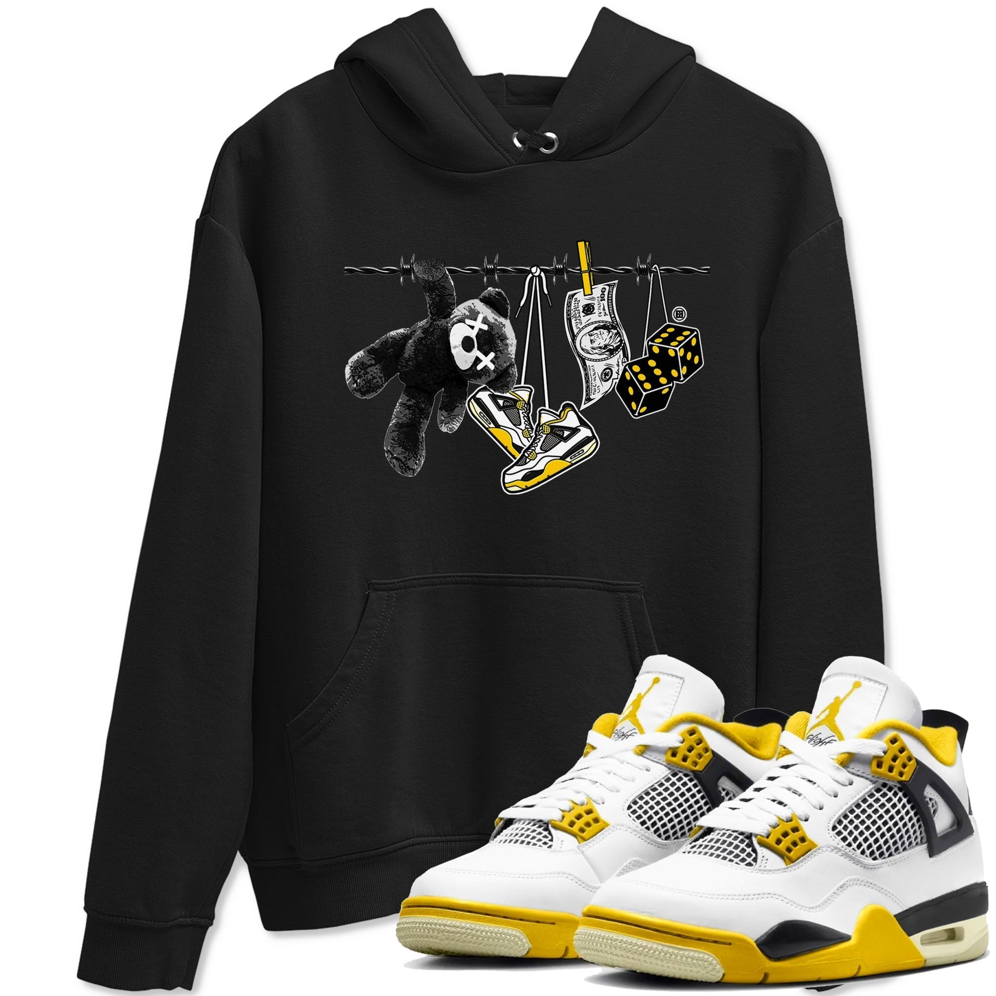 Clothesline snkmatch Tees - Air Jordan 4 Vivid Sulfur