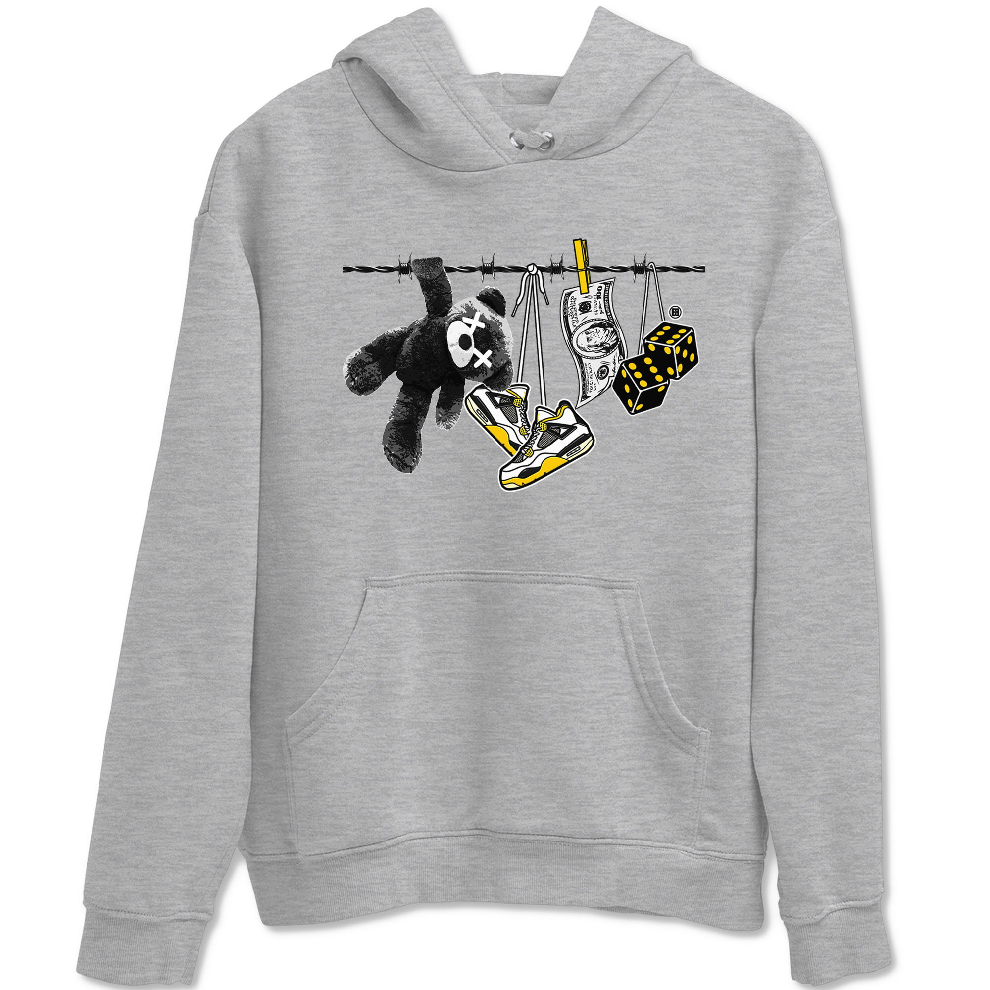 Clothesline snkmatch Tees - Air Jordan 4 Vivid Sulfur