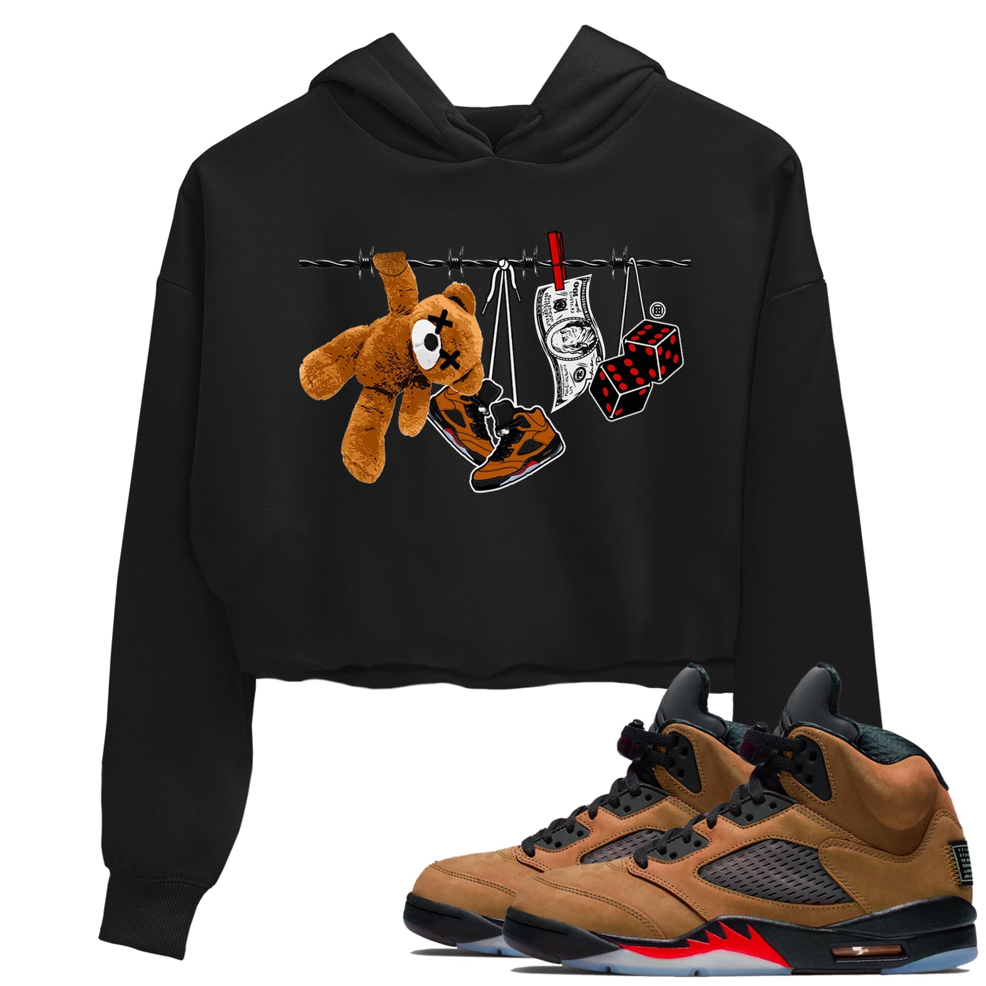 Clothesline snkmatch Women's Top - Air Jordan 5 Archaeo Brown