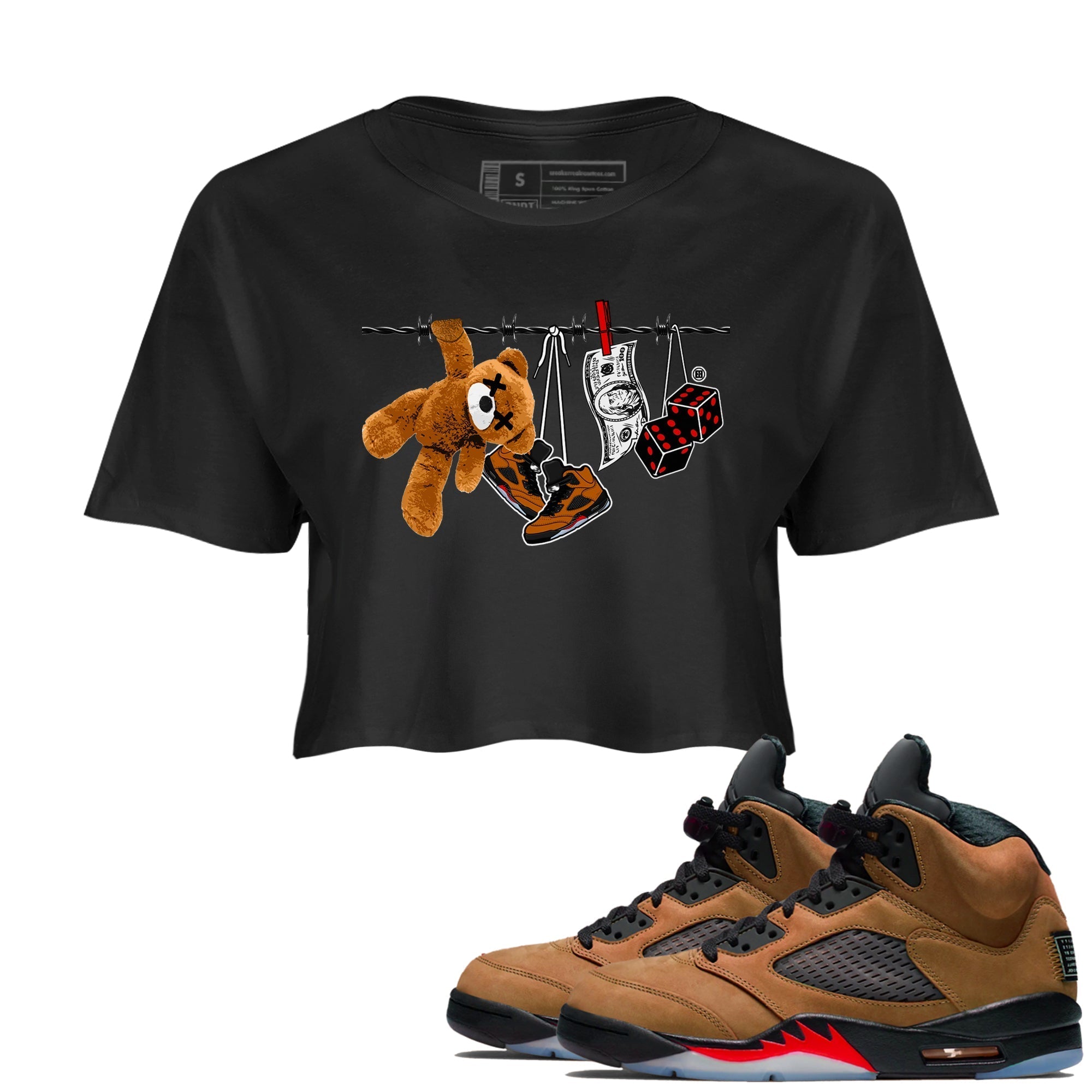 Clothesline snkmatch Women's Top - Air Jordan 5 Archaeo Brown