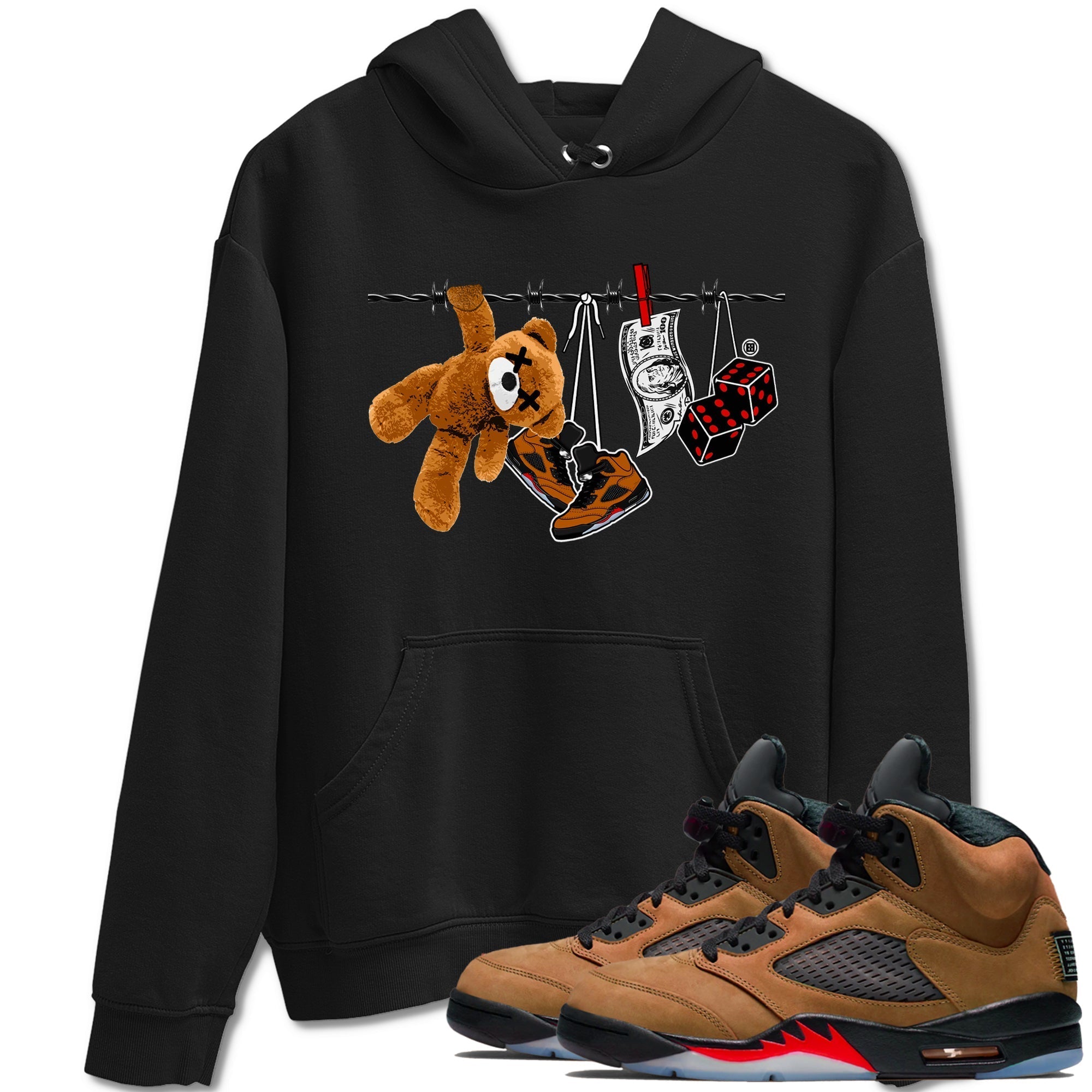 Clothesline snkmatch Tees - Air Jordan 5 Archaeo Brown