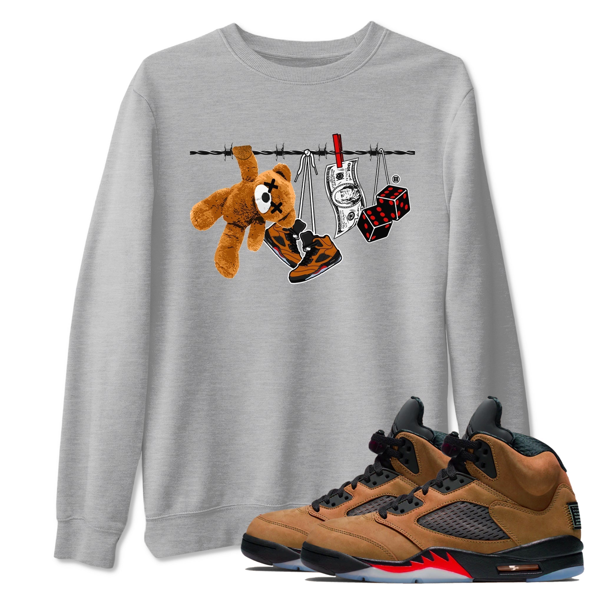 Clothesline snkmatch Tees - Air Jordan 5 Archaeo Brown