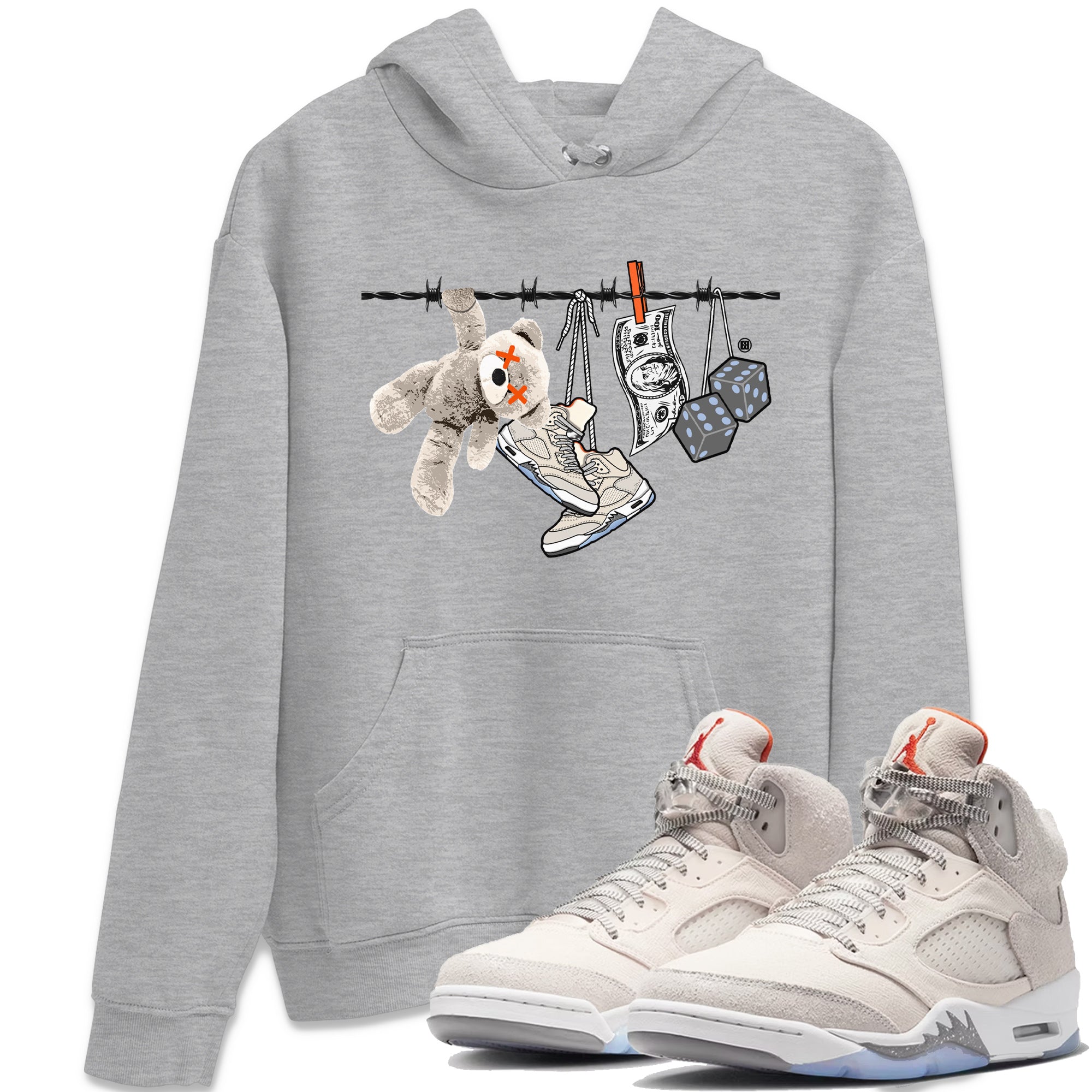 Clothesline Unisex Tops - Air Jordan 5 Craft