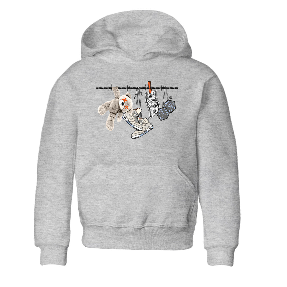 Clothesline Kids Tops - Air Jordan 5 Craft