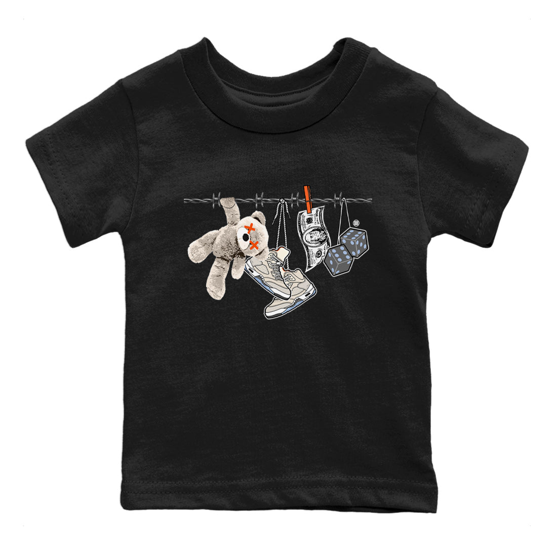 Clothesline Kids Tops - Air Jordan 5 Craft