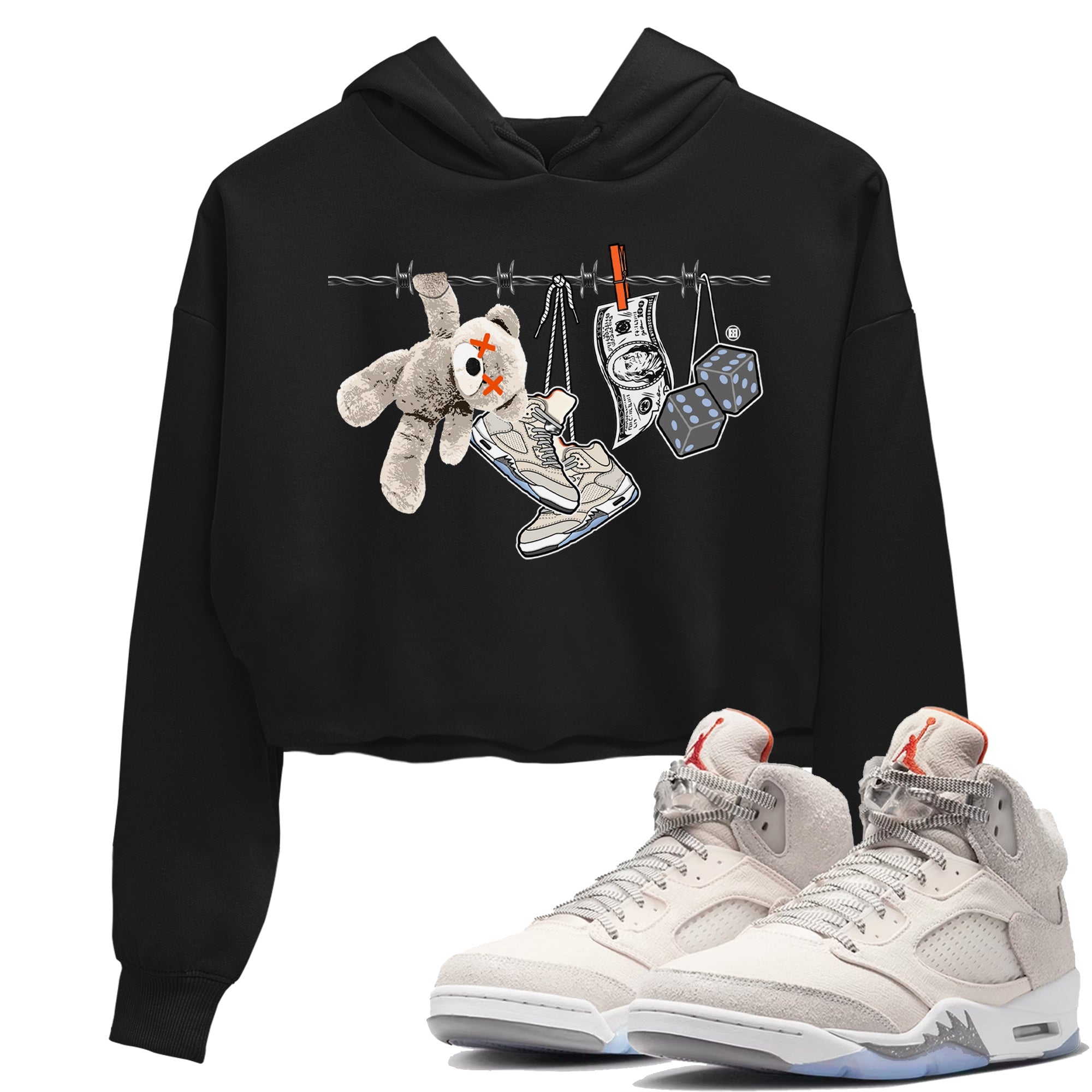 Clothesline Women's Tops - Air Jordan 5 Craft