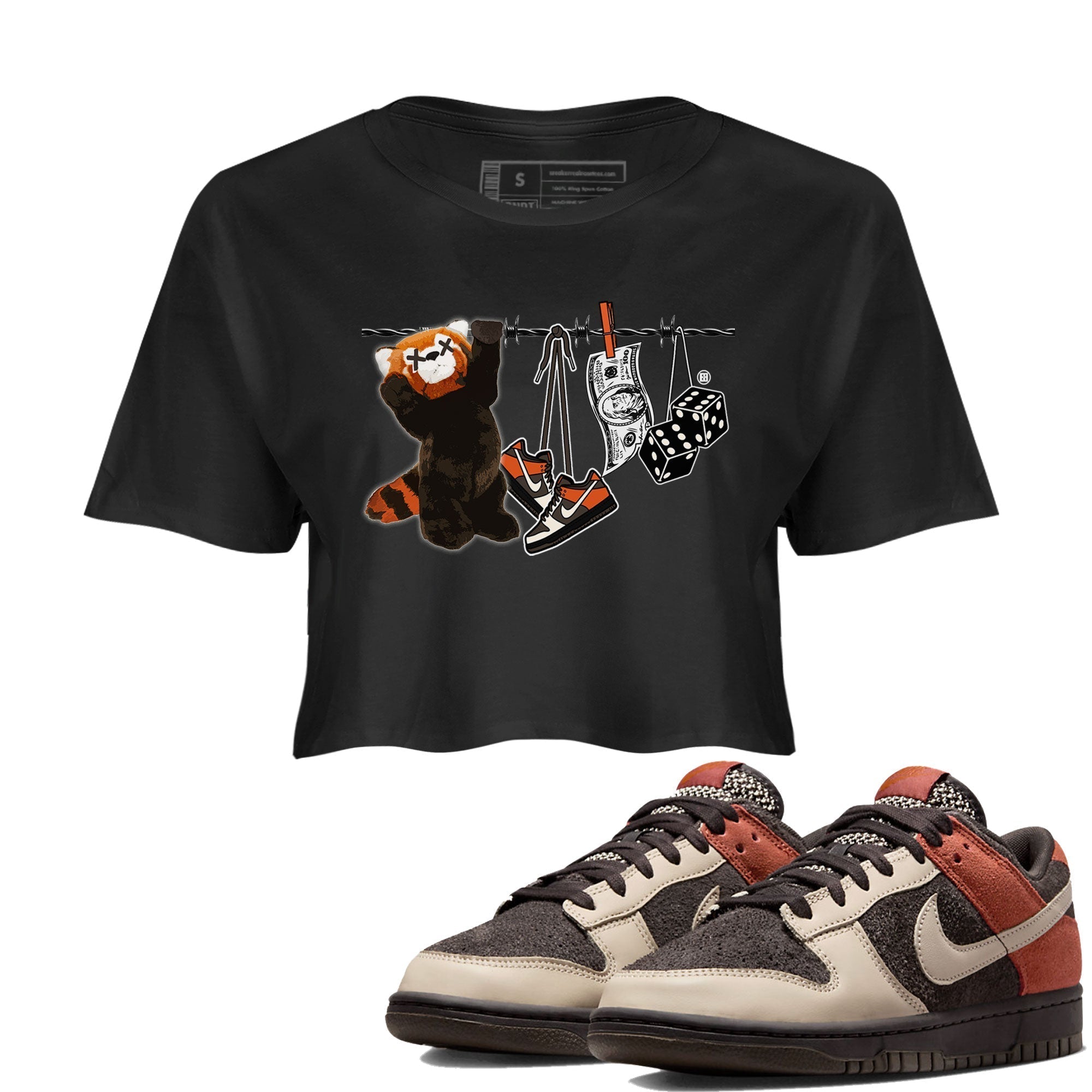 Clothesline snkmatch Women's Top - Dunk Red Panda