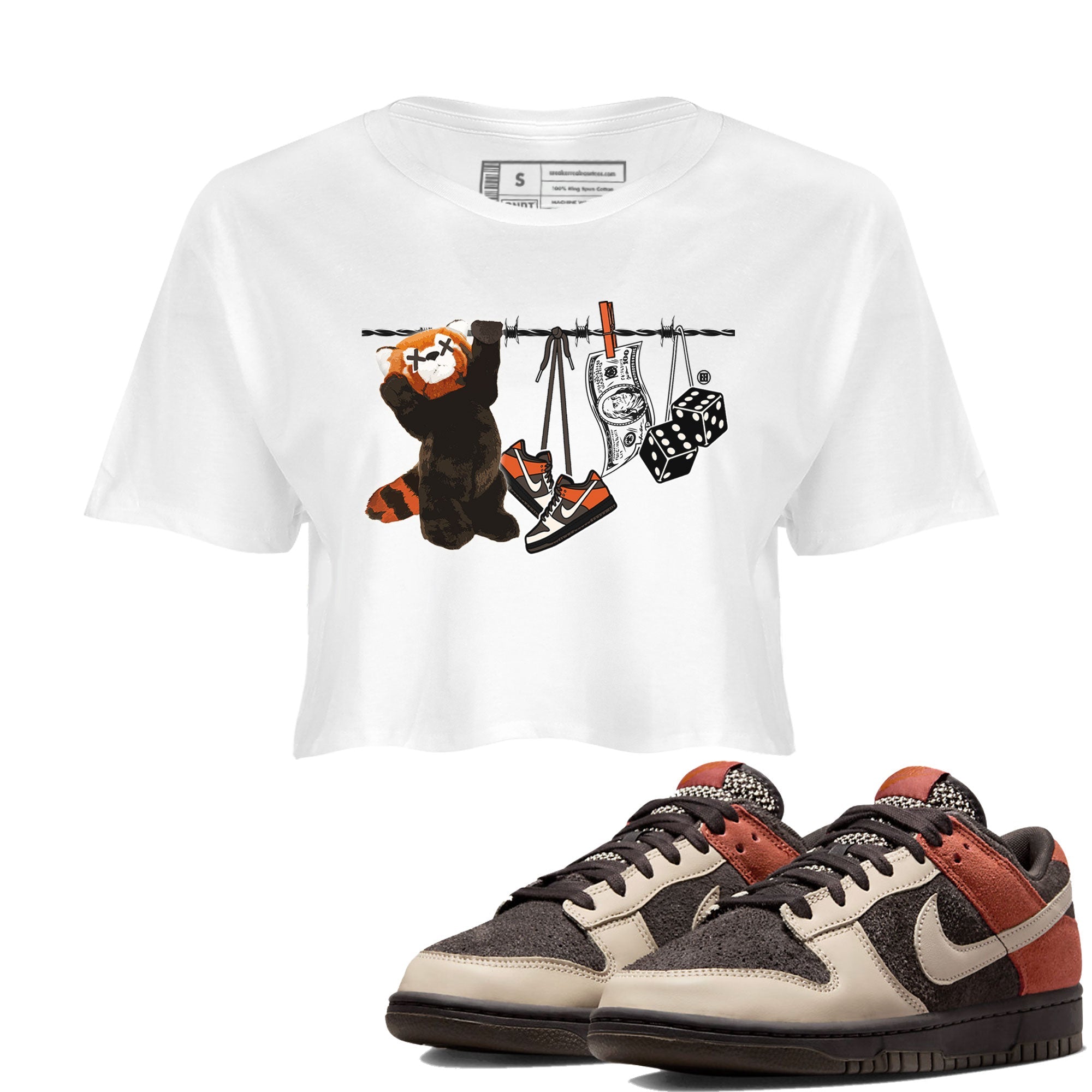 Clothesline snkmatch Women's Top - Dunk Red Panda
