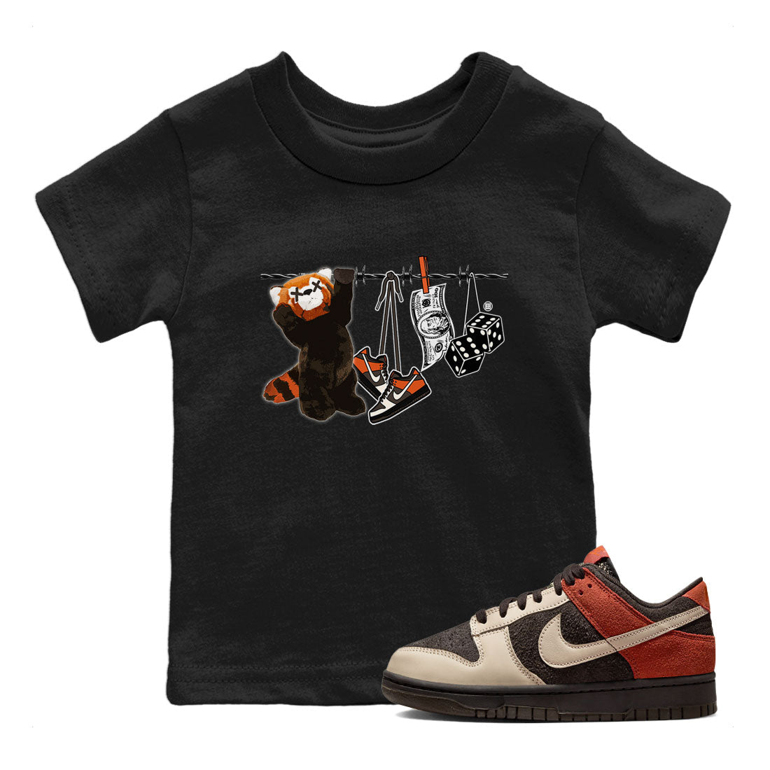 Clothesline snkmatch Tee Kids - Dunk Red Panda