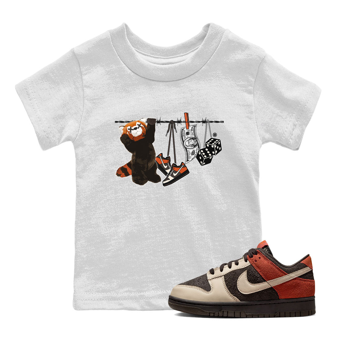 Clothesline snkmatch Tee Kids - Dunk Red Panda