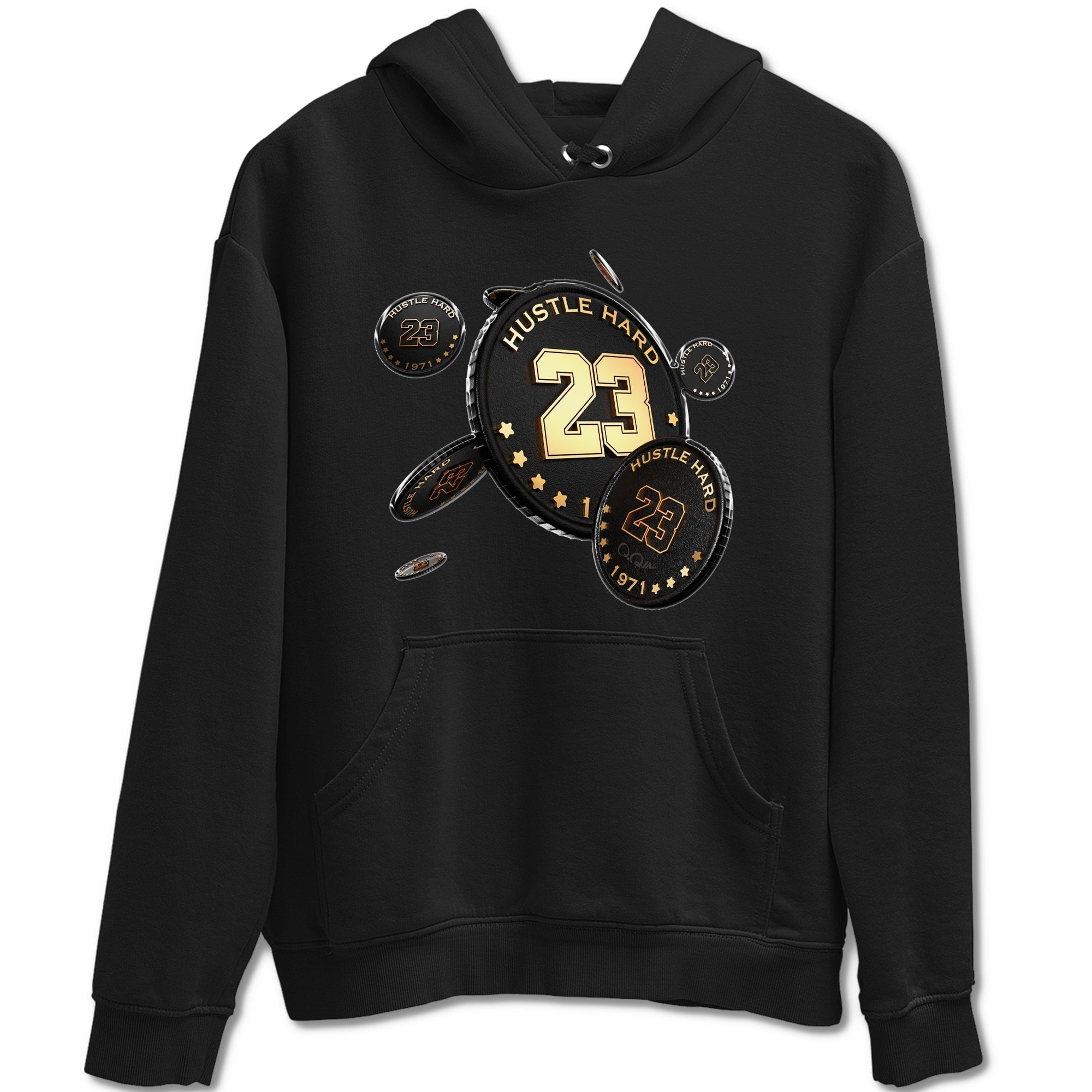 Coin Drop snkmatch Tees - Air Jordan 1 Black Metallic Gold