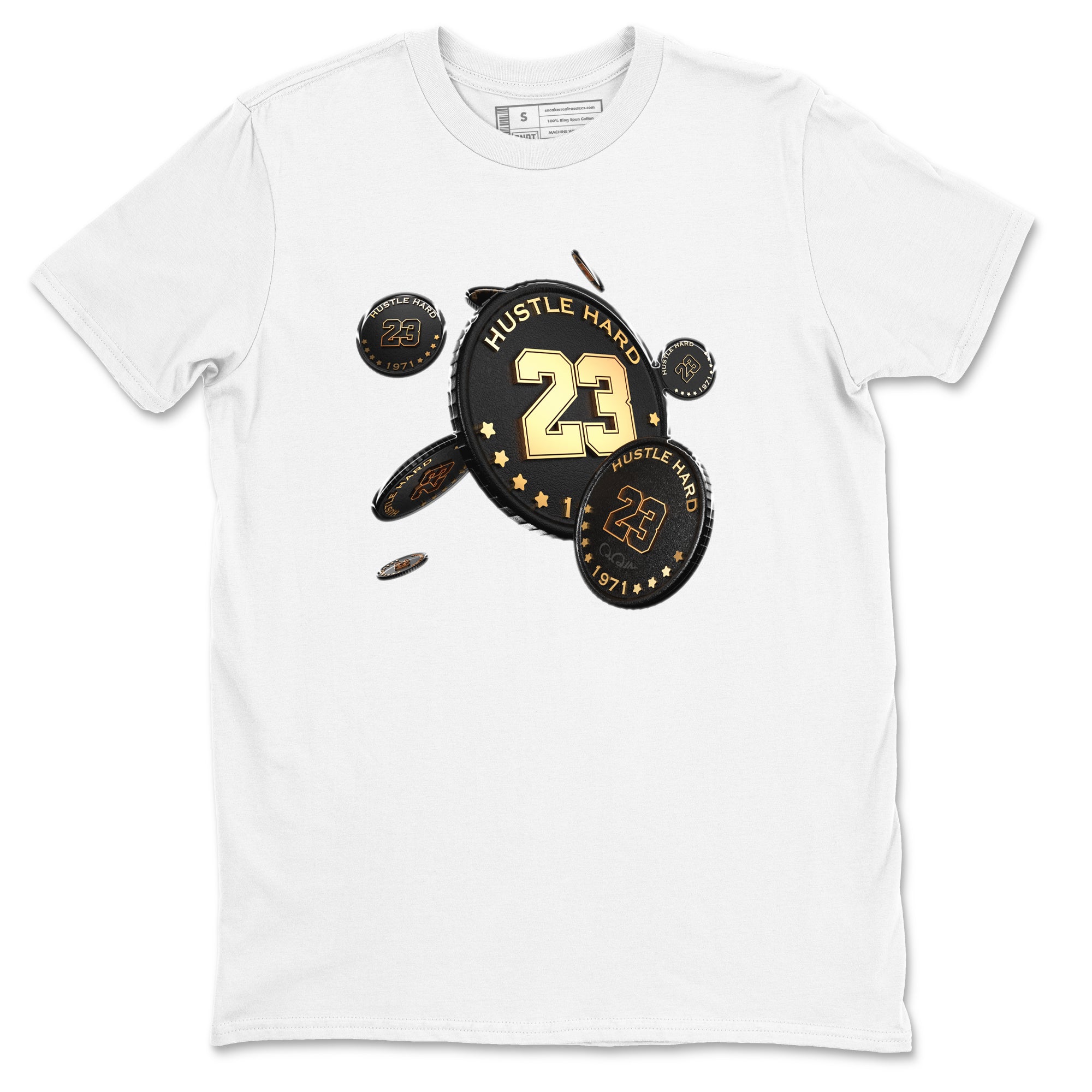 Coin Drop snkmatch Tees - Air Jordan 1 Black Metallic Gold