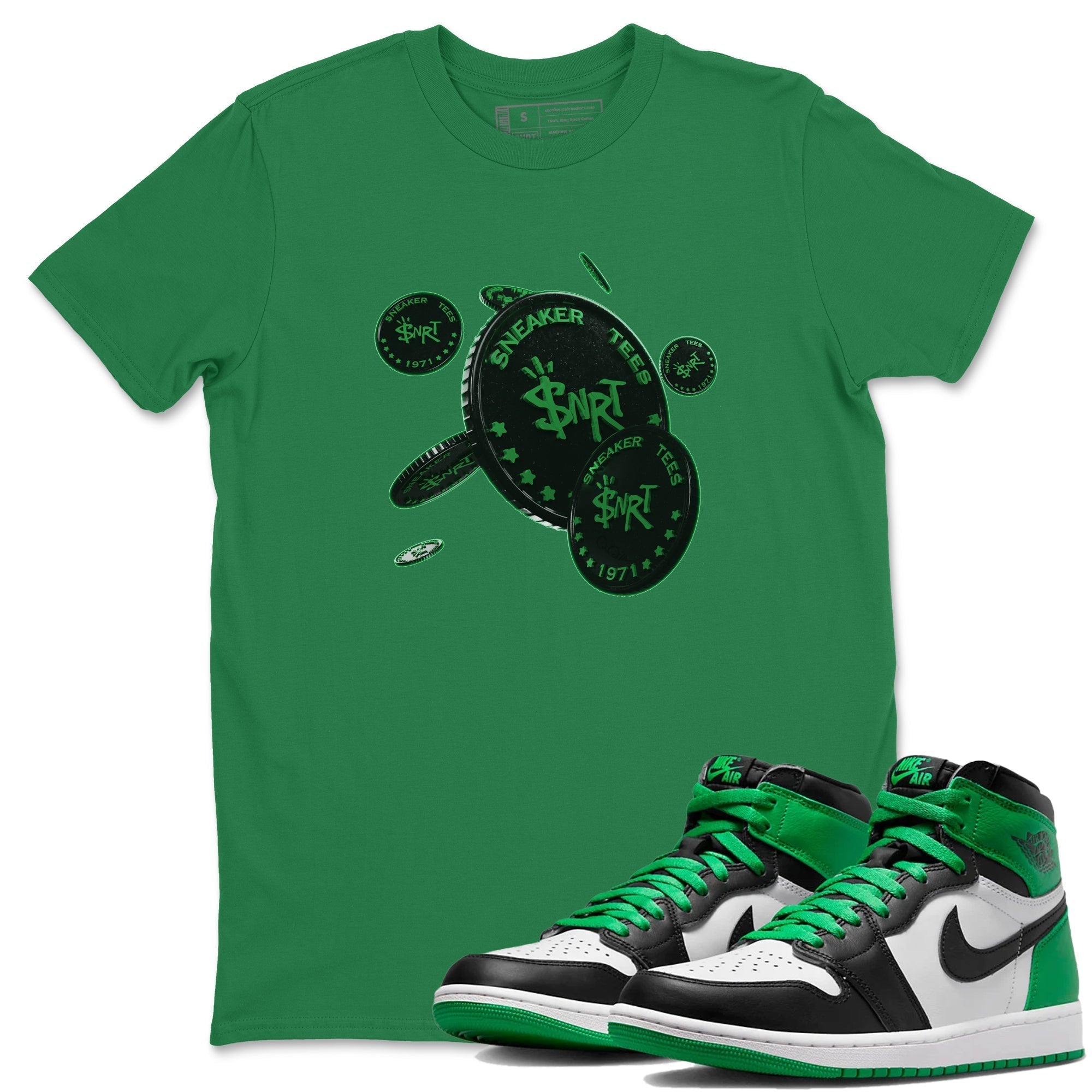 Coin Drop Unisex Tops - Air Jordan 1 Celtics