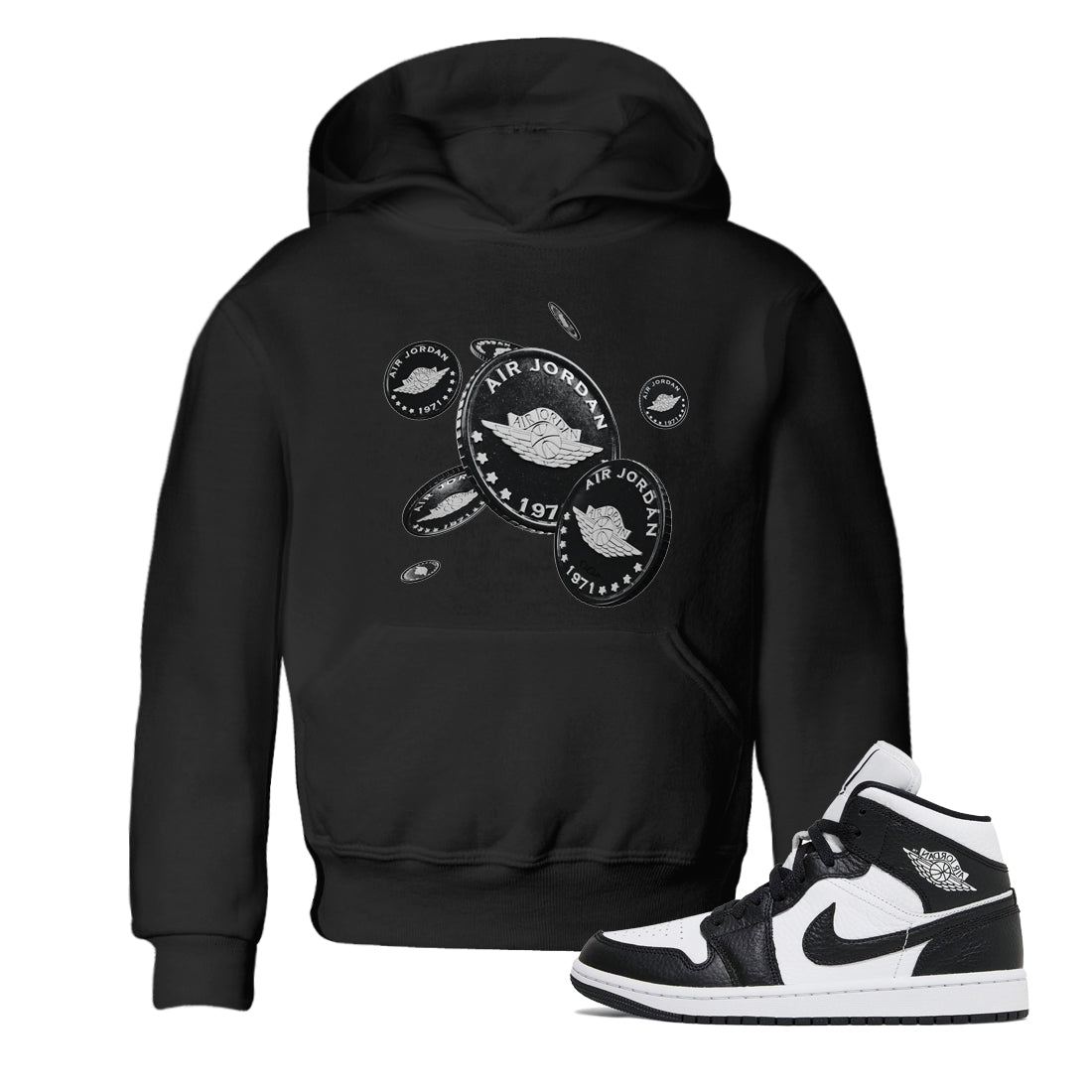 Coin Drop Kids Tops - Air Jordan 1 Homage