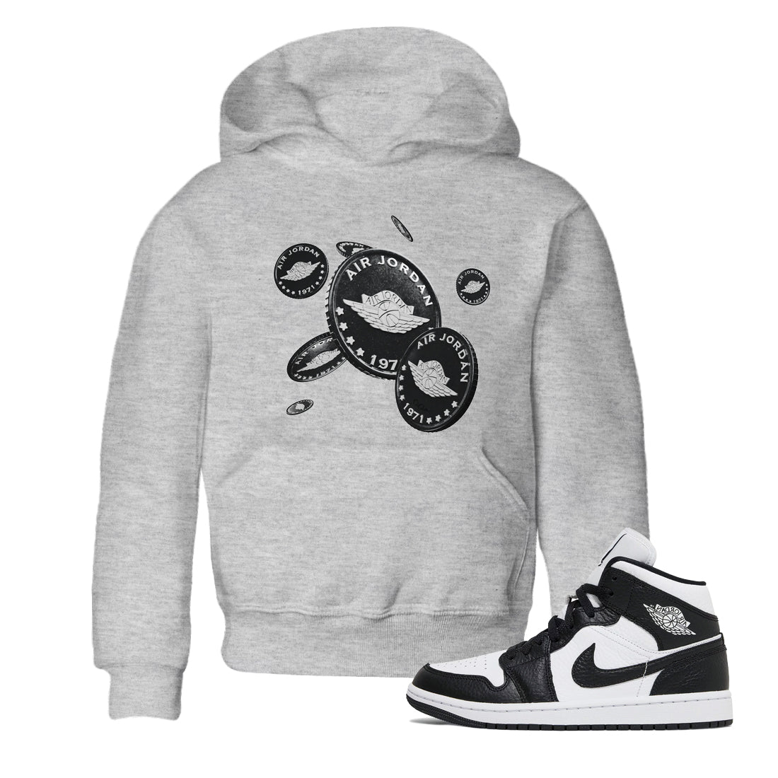 Coin Drop Kids Tops - Air Jordan 1 Homage