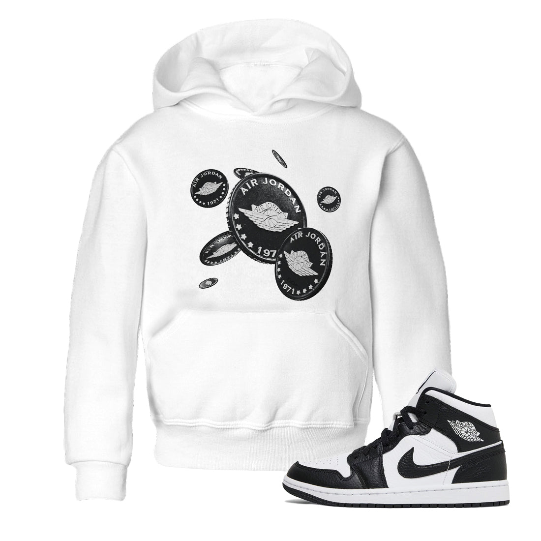 Coin Drop Kids Tops - Air Jordan 1 Homage