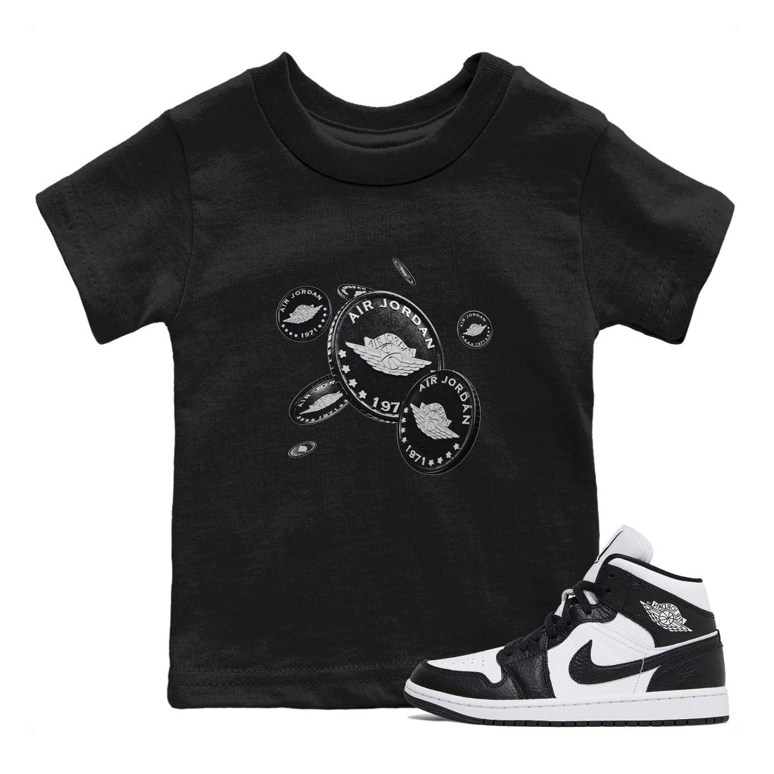 Coin Drop Kids Tops - Air Jordan 1 Homage
