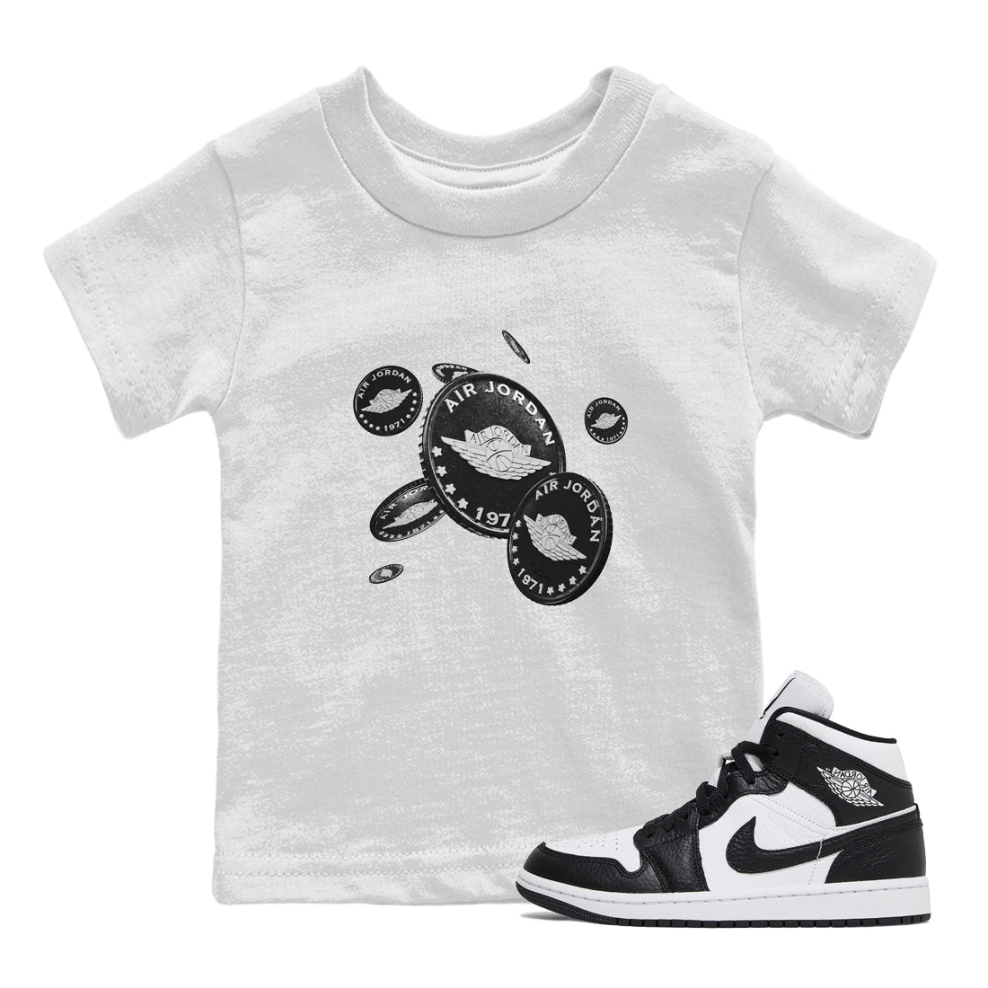 Coin Drop Kids Tops - Air Jordan 1 Homage