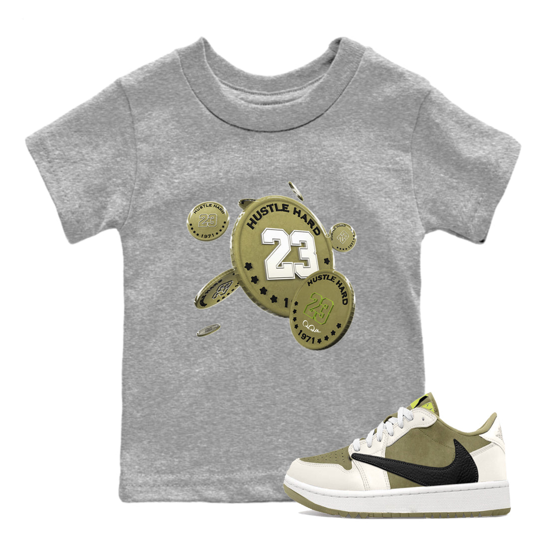 Coin Drop snkmatch Tee Kids - Air Jordan 1 Travis Scott Golf