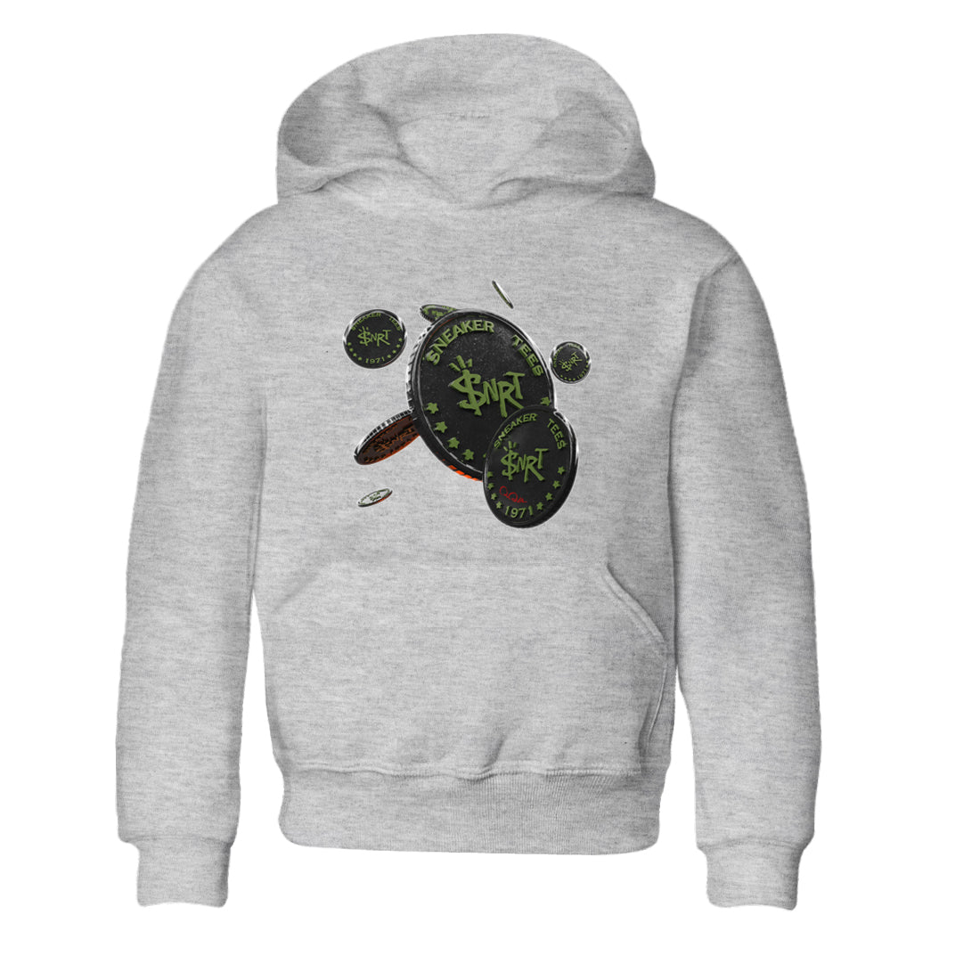 Coin Drop Kids Tops - Air Jordan 1 Travis Scott Olive