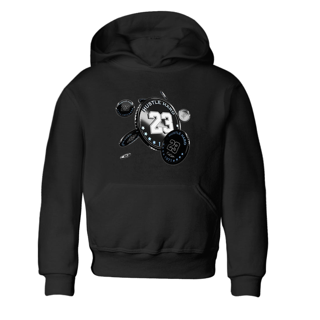 Coin Drop snkmatch Tee Kids - Air Jordan 11 Black and Varsity Royal