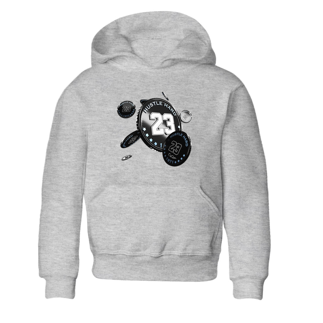 Coin Drop snkmatch Tee Kids - Air Jordan 11 Black and Varsity Royal