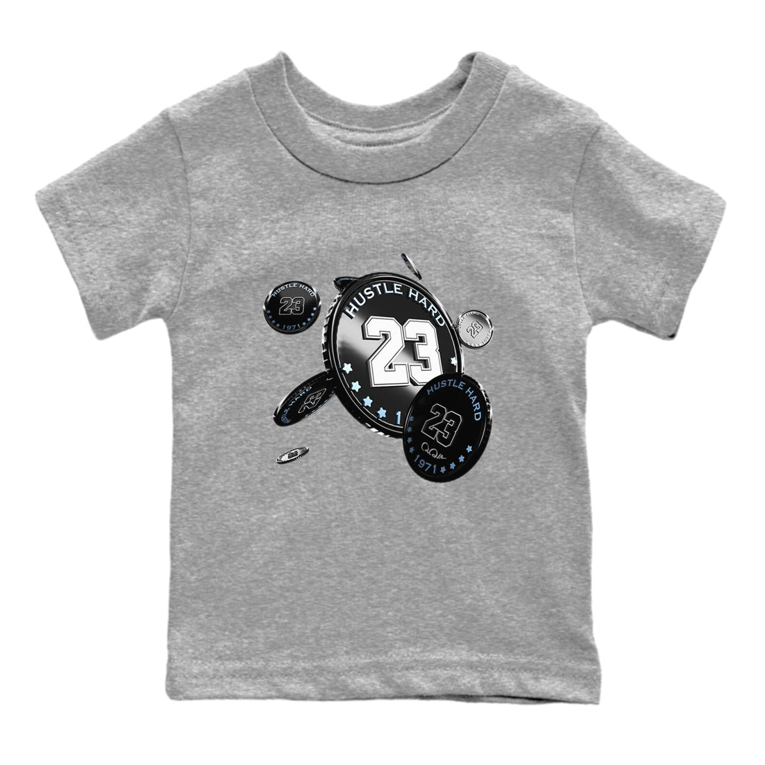 Coin Drop snkmatch Tee Kids - Air Jordan 11 Black and Varsity Royal