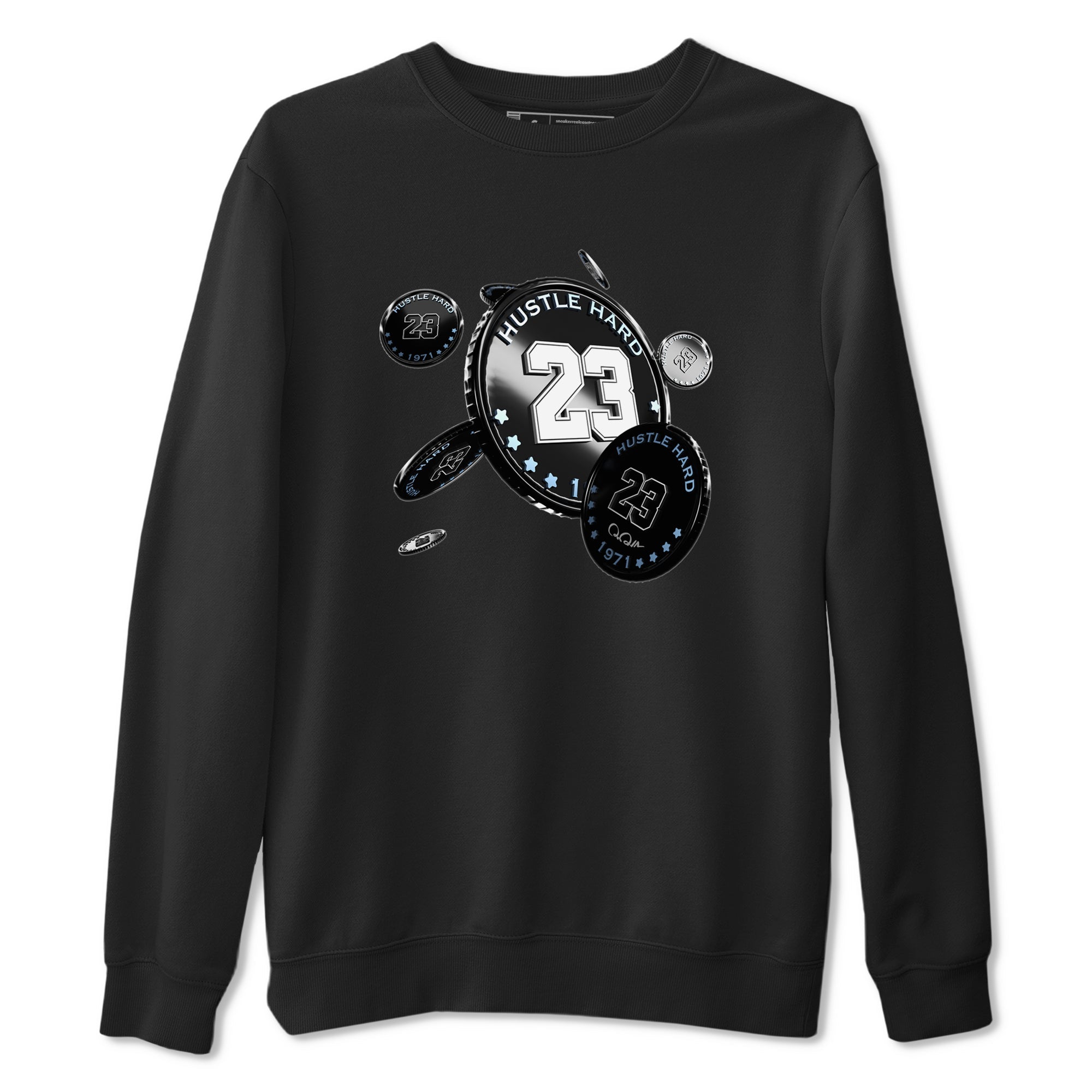 Coin Drop snkmatch Tee - Air Jordan 11 Black and Varsity Royal
