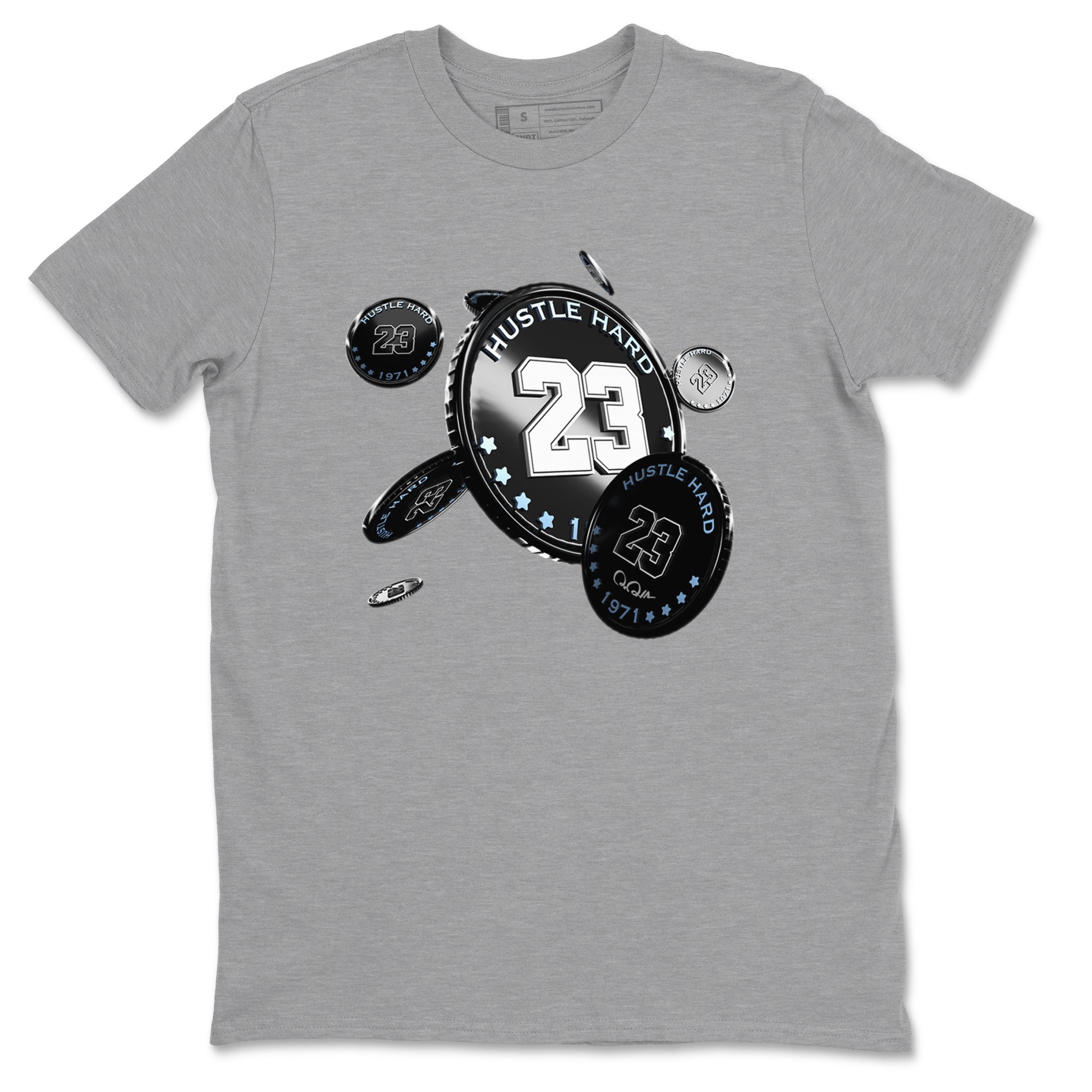 Coin Drop snkmatch Tee - Air Jordan 11 Black and Varsity Royal