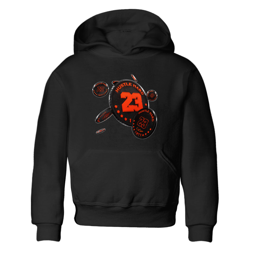 Coin Drop Kids Tops - Air Jordan 12 Brilliant Orange