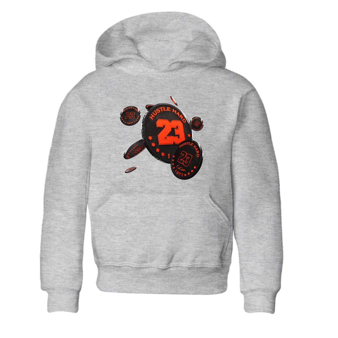 Coin Drop Kids Tops - Air Jordan 12 Brilliant Orange