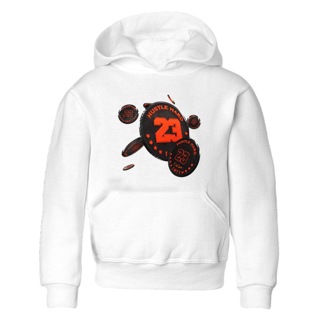 Coin Drop Kids Tops - Air Jordan 12 Brilliant Orange