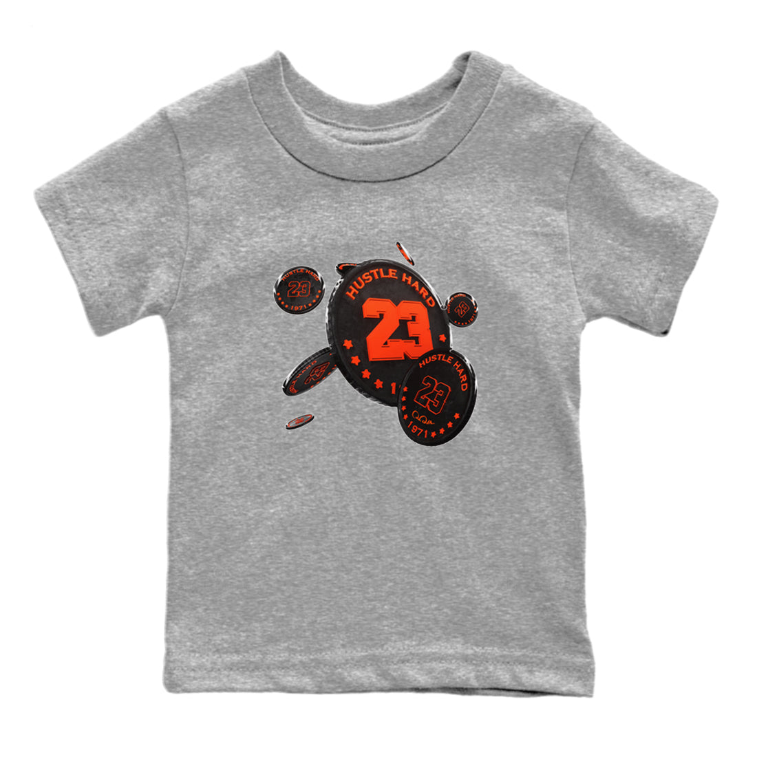 Coin Drop Kids Tops - Air Jordan 12 Brilliant Orange
