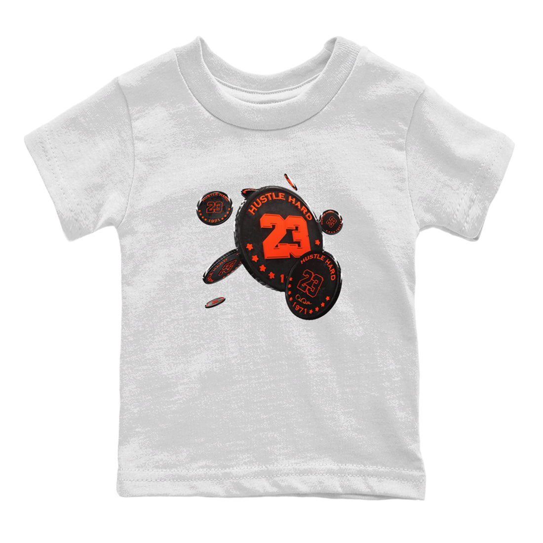 Coin Drop Kids Tops - Air Jordan 12 Brilliant Orange