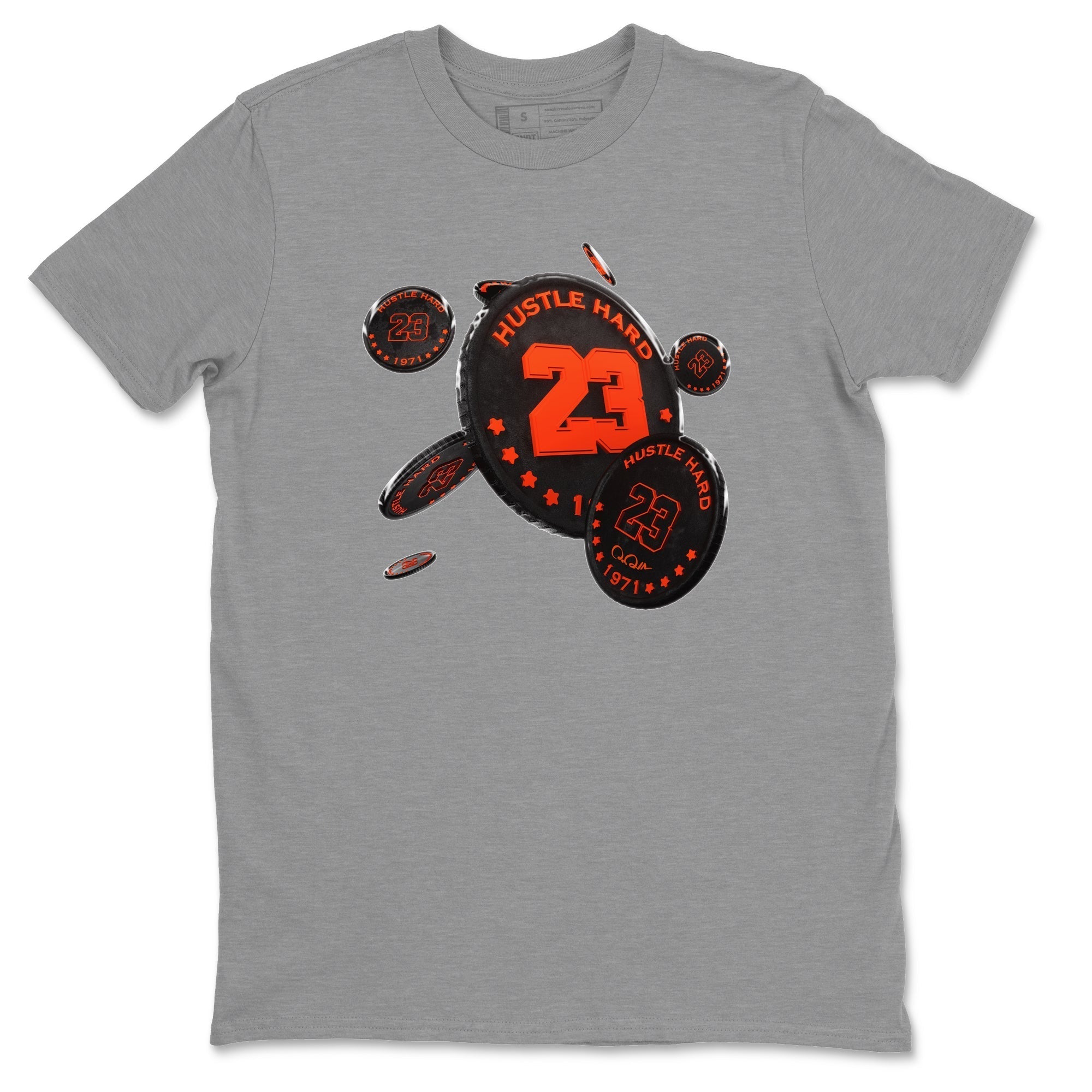 Coin Drop Unisex Tops - Air Jordan 12 Brilliant Orange