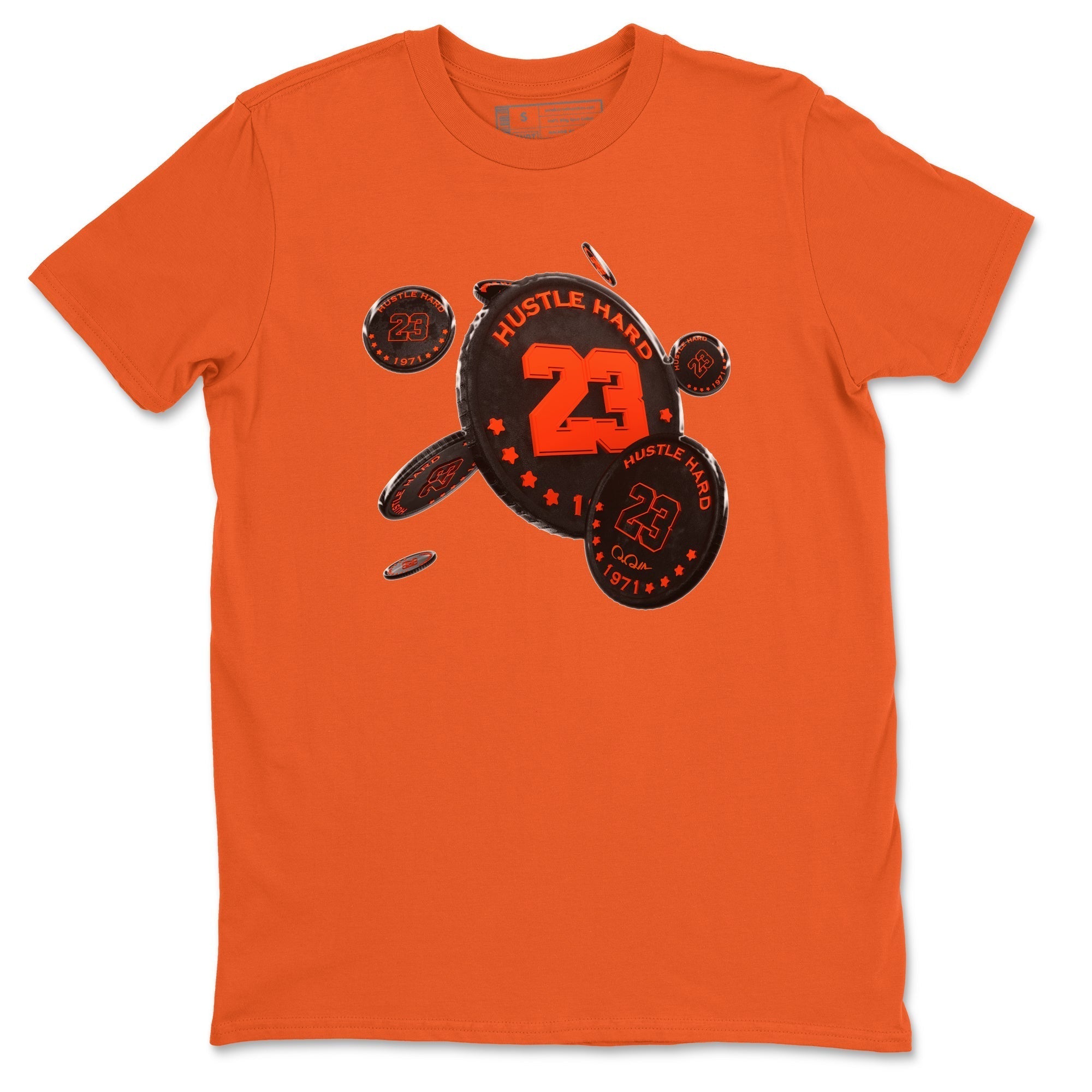 Coin Drop Unisex Tops - Air Jordan 12 Brilliant Orange