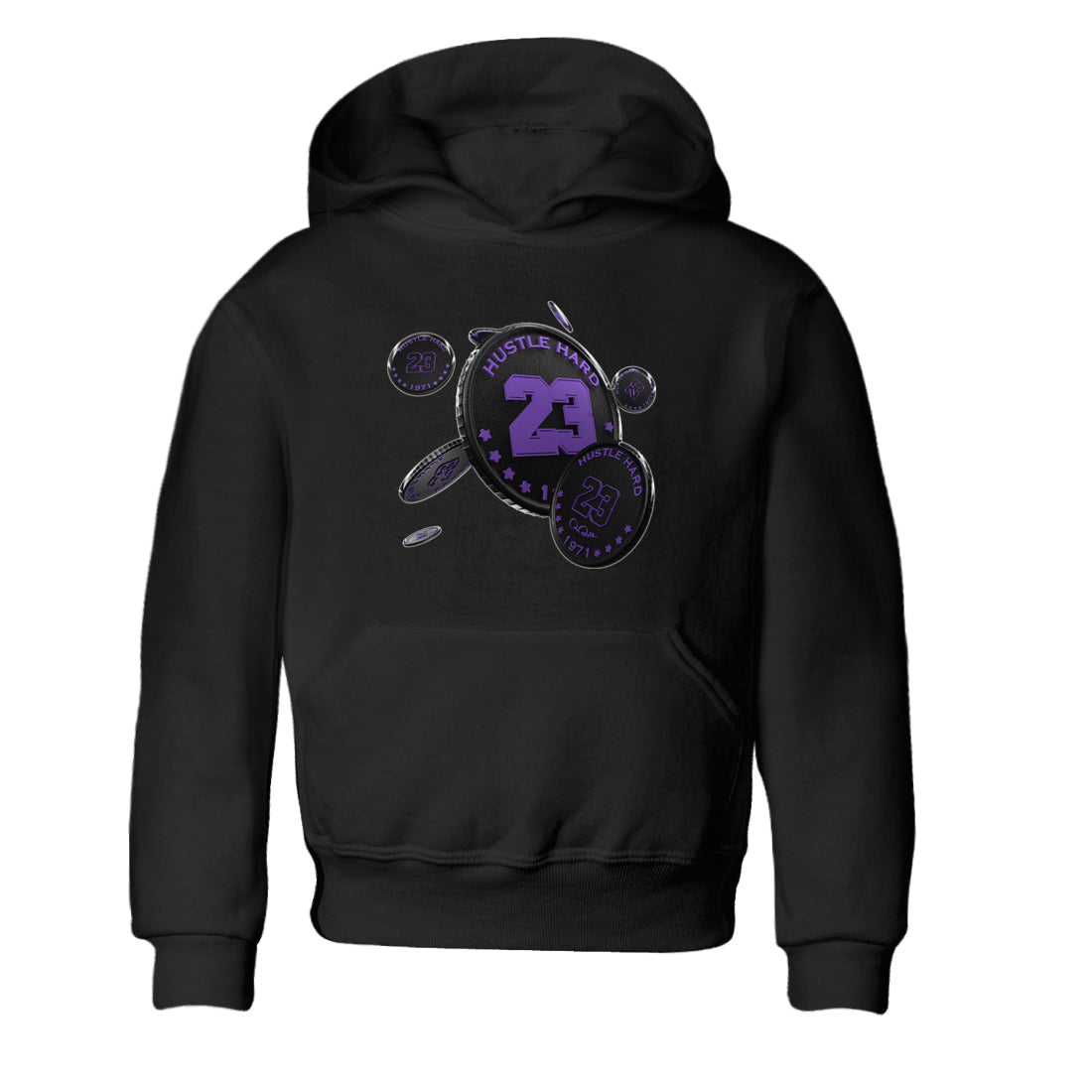 Coin Drop Kids Tops - Air Jordan 12 Field Purple