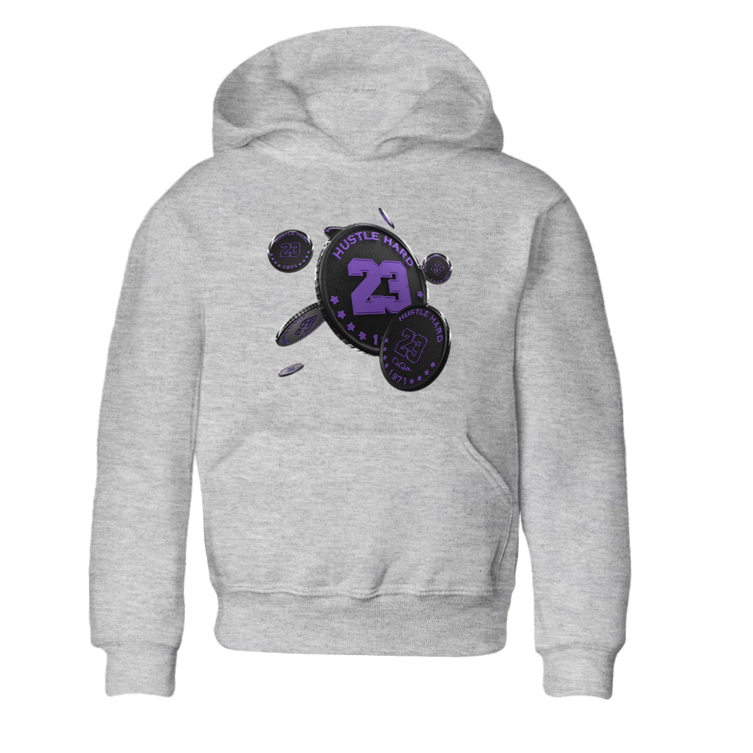 Coin Drop Kids Tops - Air Jordan 12 Field Purple