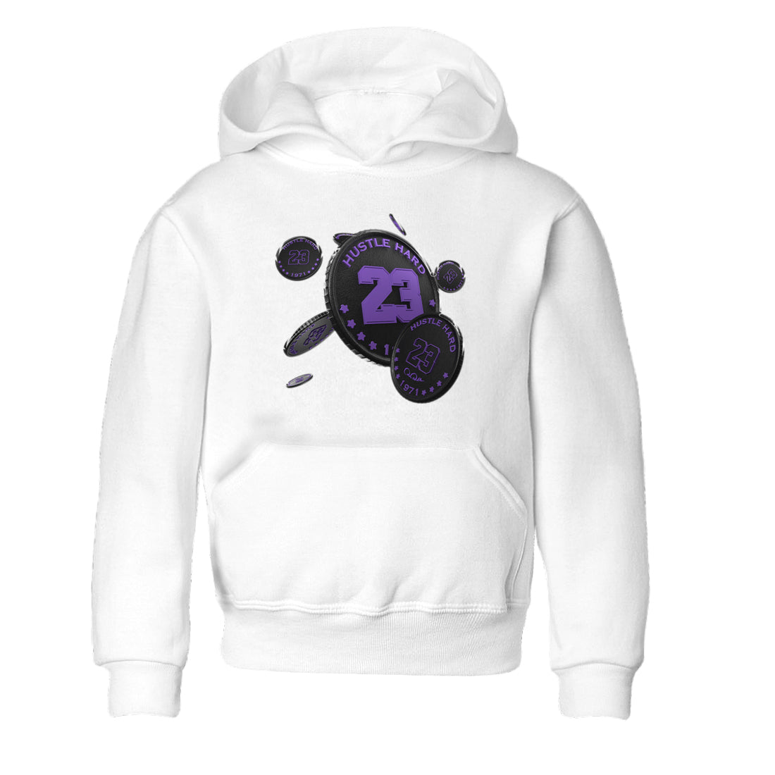 Coin Drop Kids Tops - Air Jordan 12 Field Purple