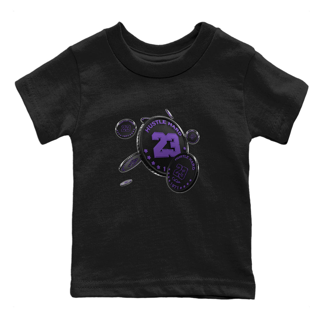 Coin Drop Kids Tops - Air Jordan 12 Field Purple
