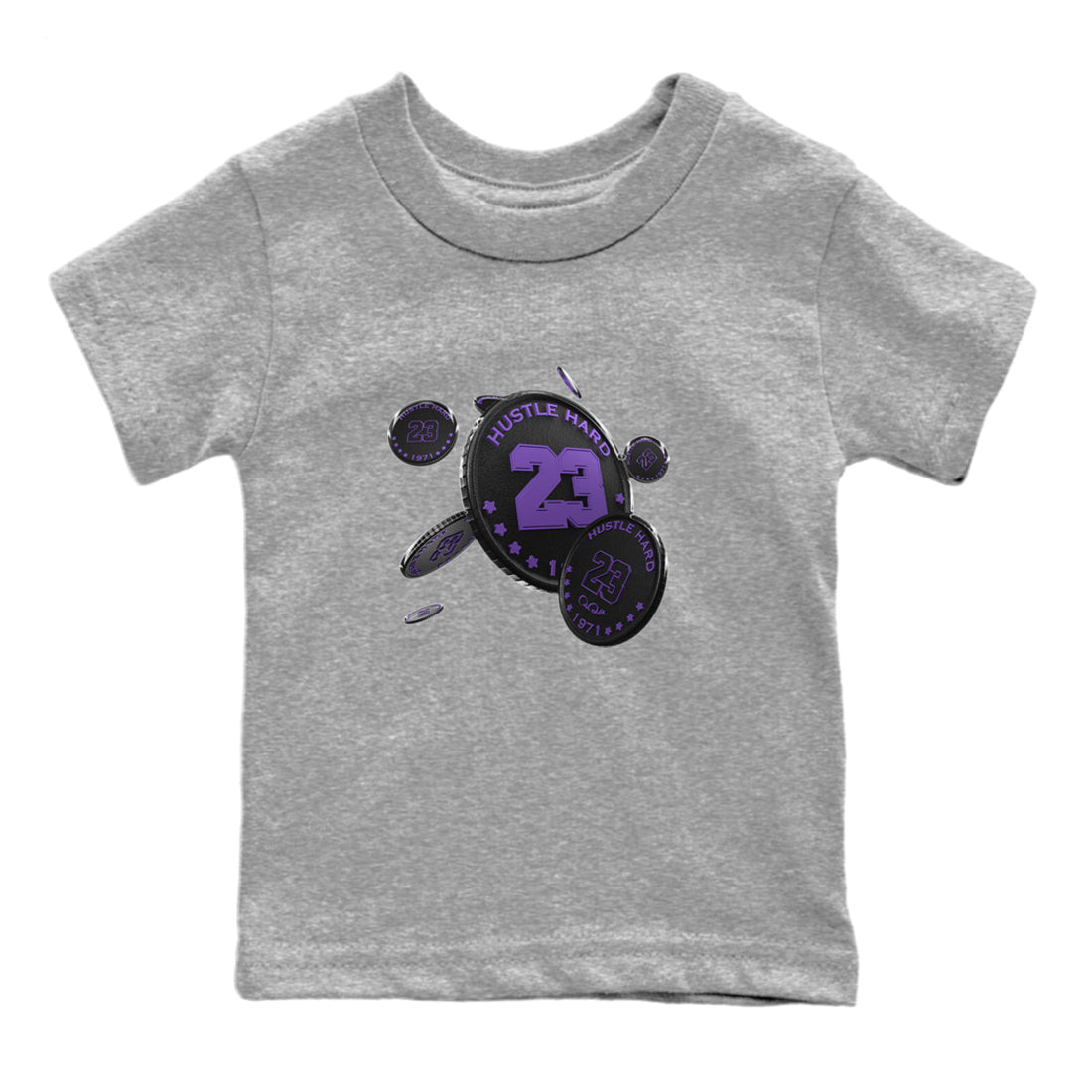 Coin Drop Kids Tops - Air Jordan 12 Field Purple