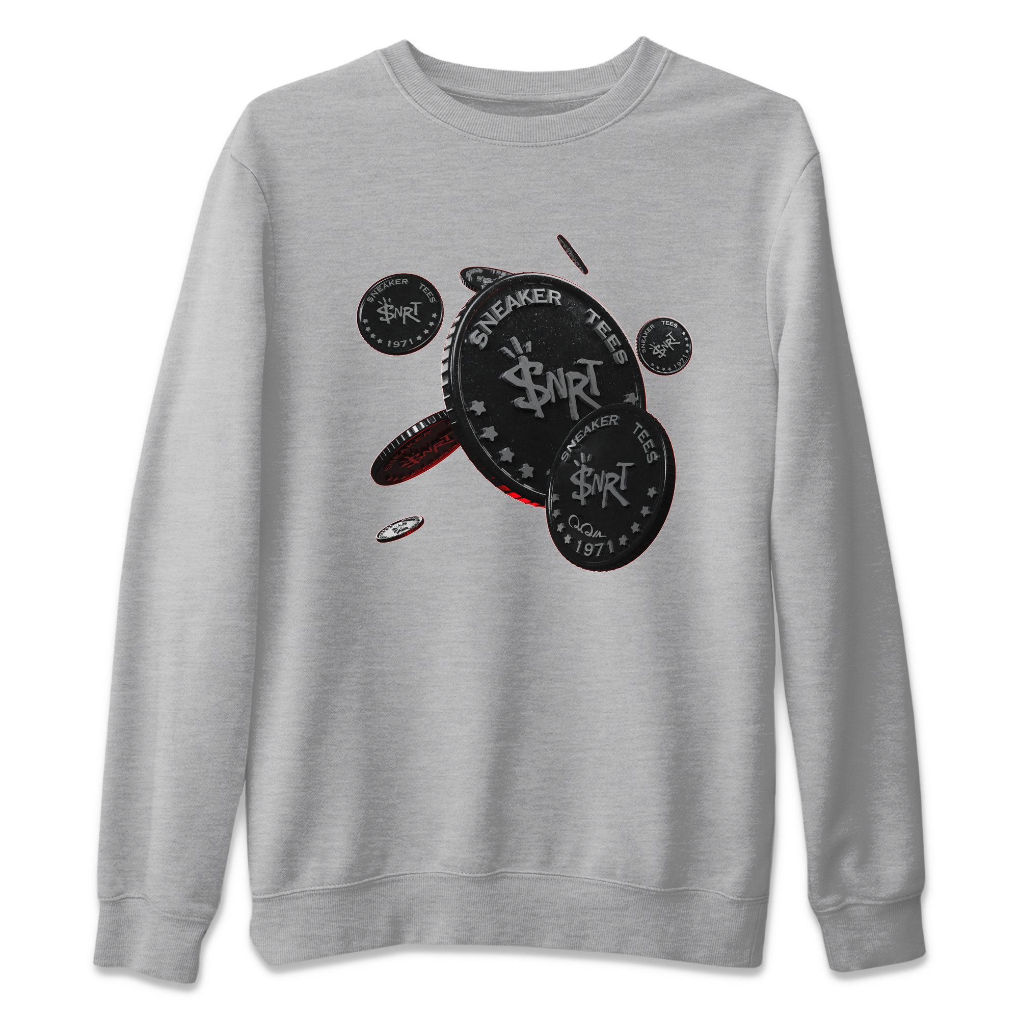 Coin Drop Unisex Tops - Air Jordan 13 Black Flint