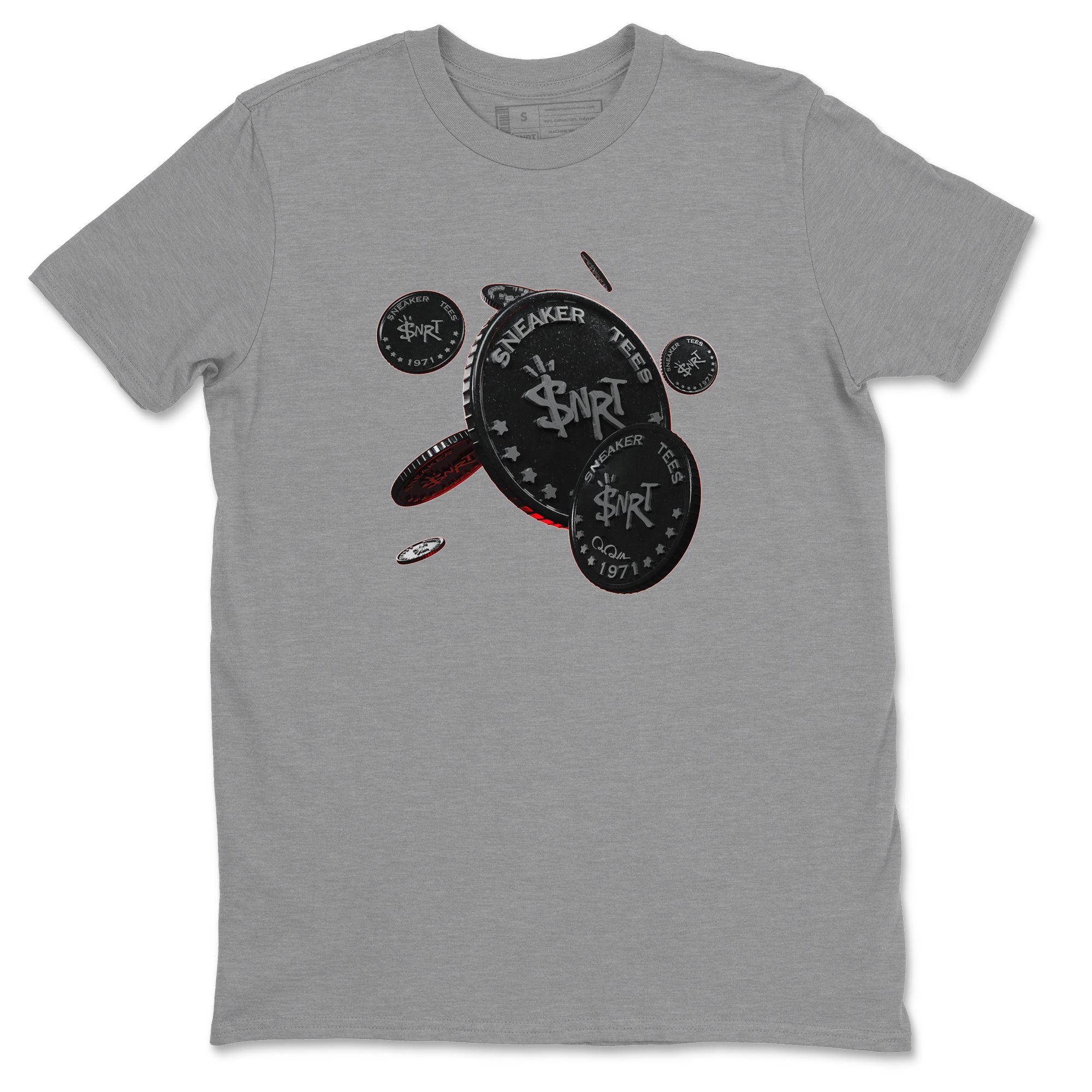 Coin Drop Unisex Tops - Air Jordan 13 Black Flint