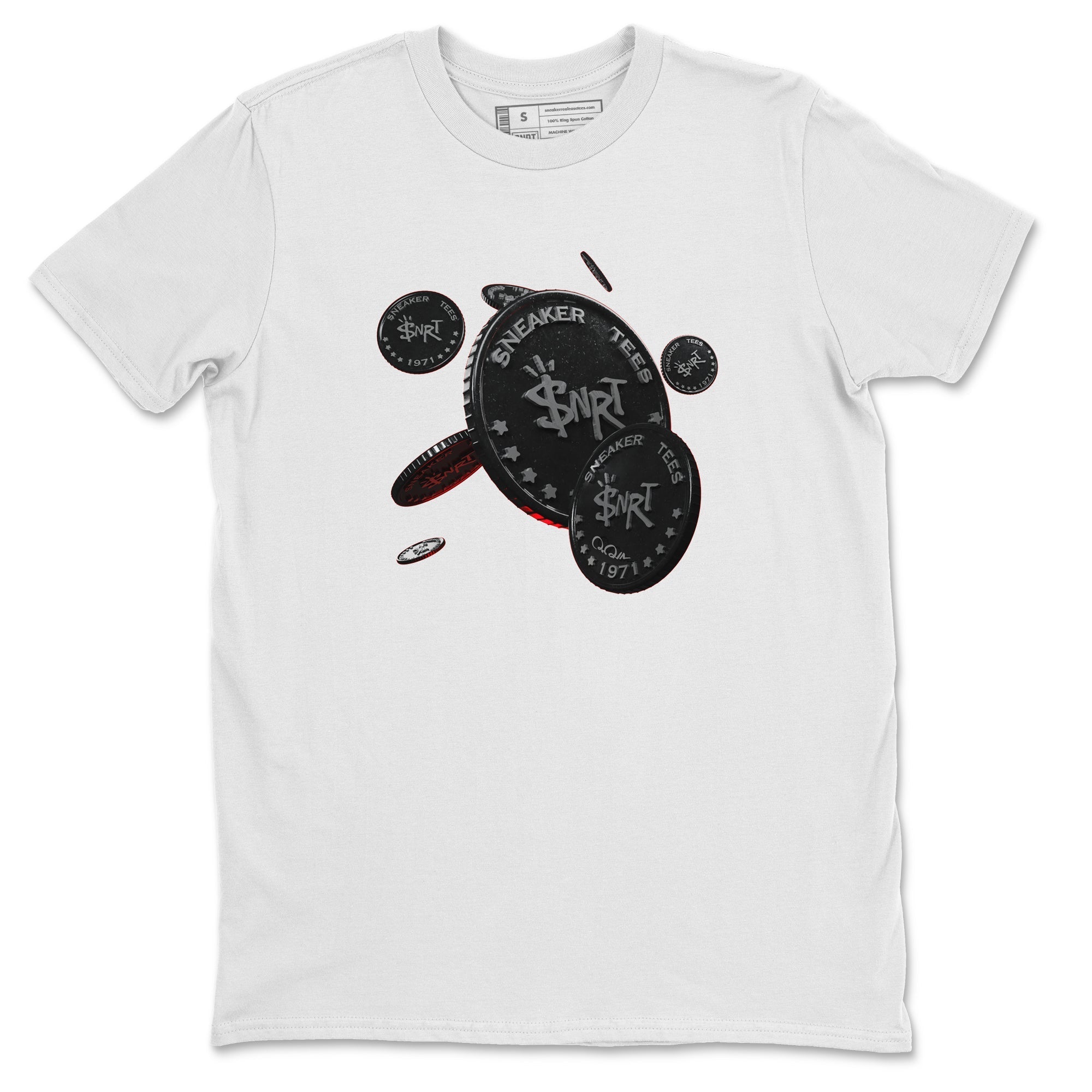 Coin Drop Unisex Tops - Air Jordan 13 Black Flint