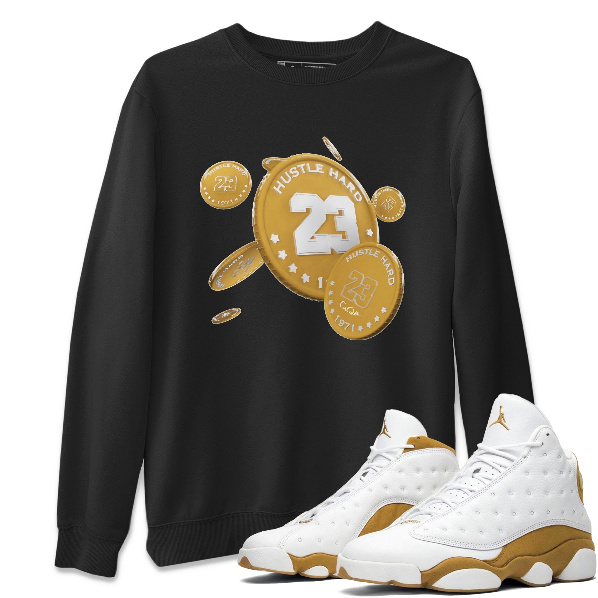 Coin Drop Unisex Tops - Air Jordan 13 Wheat